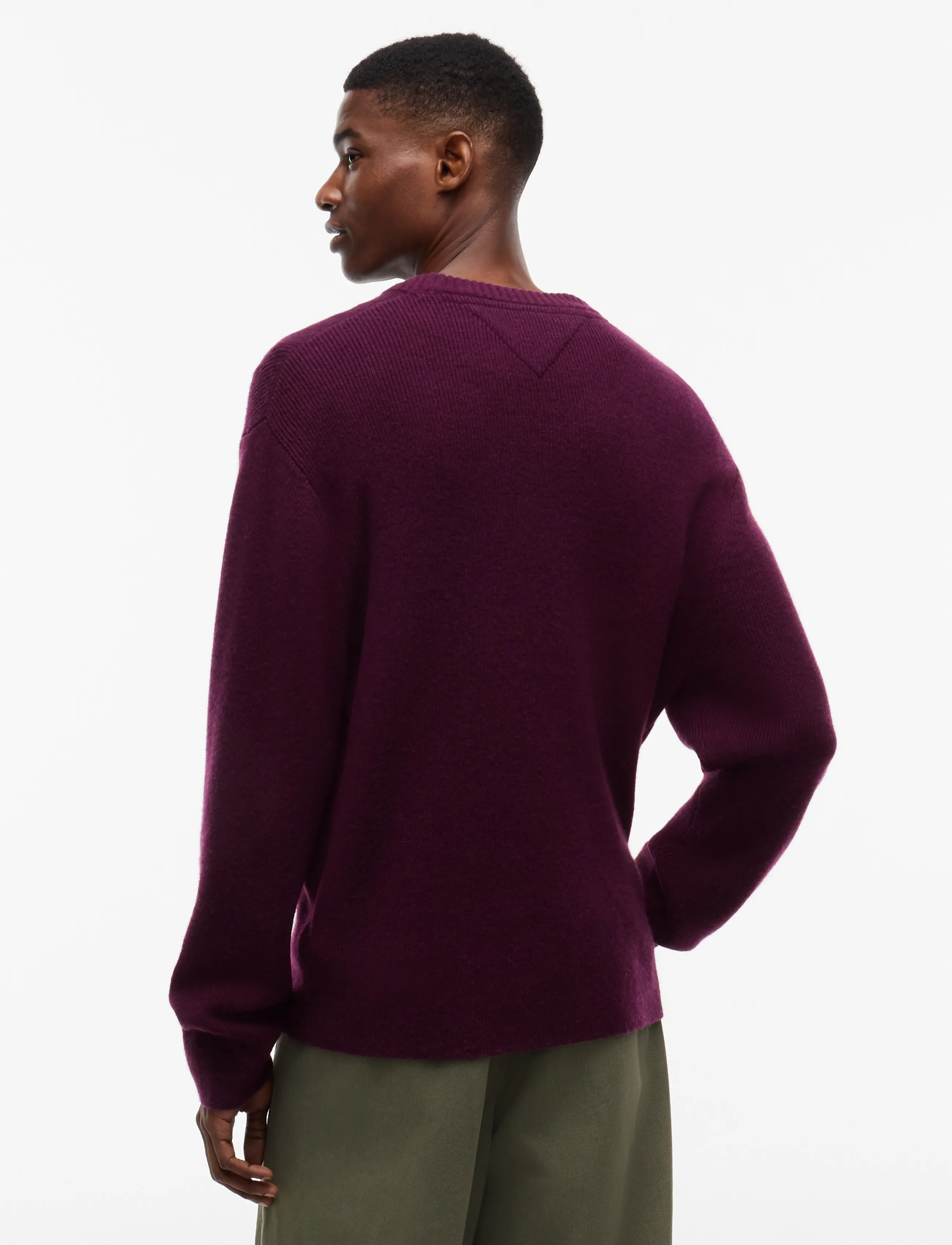 TOMMY JEANS Tjm Reg Wool Mix Sweater stickade tröjor herr – bild 2