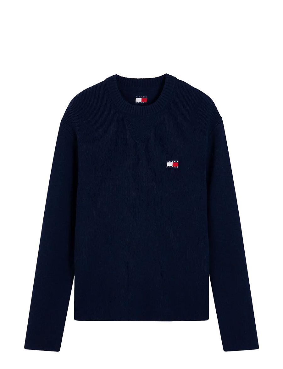 Tommy Jeans - TJM REG WOOL MIX SWEATER - Ümara kaelusega - dark blue - 1