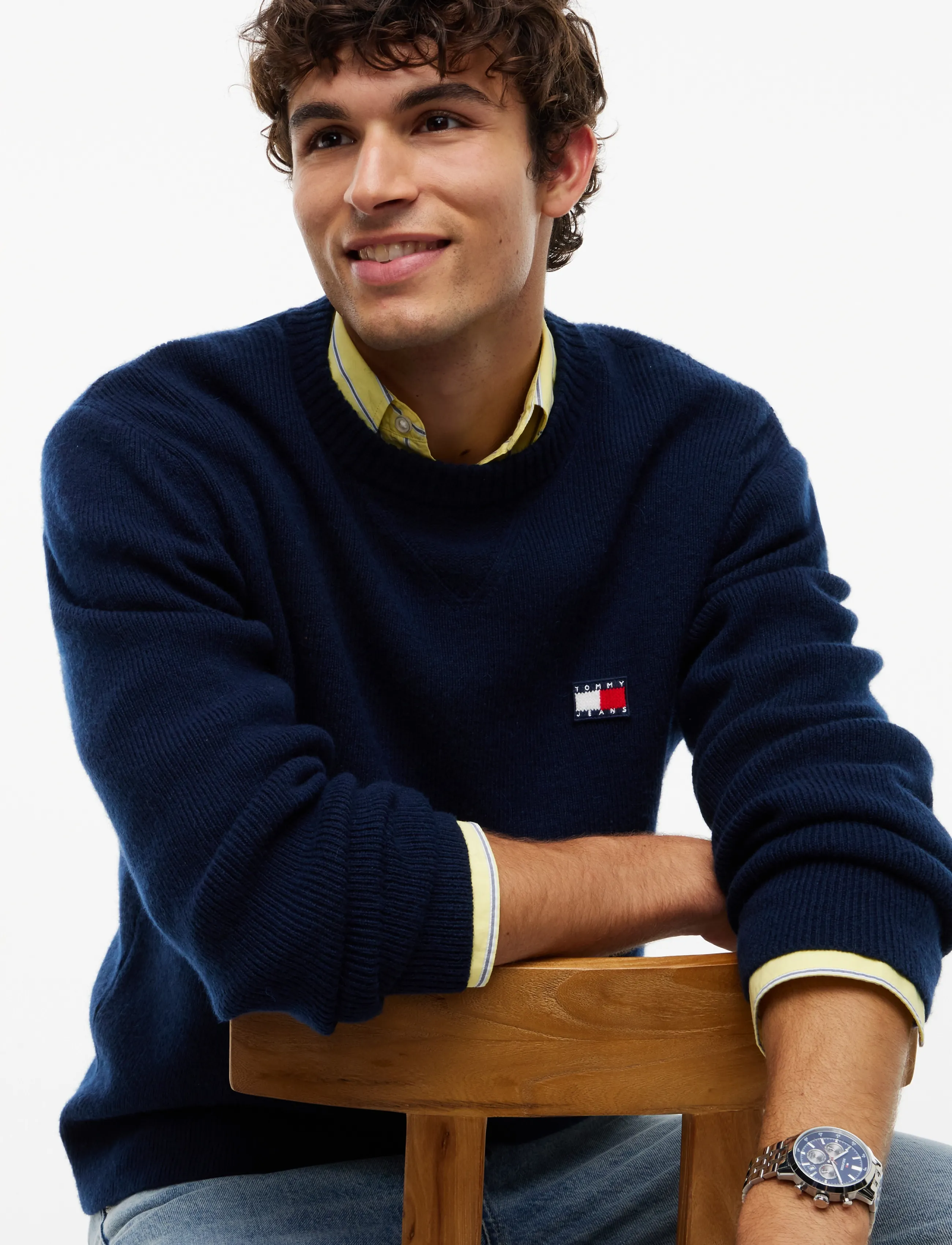 Tommy Jeans - TJM REG WOOL MIX SWEATER - dark blue - 3