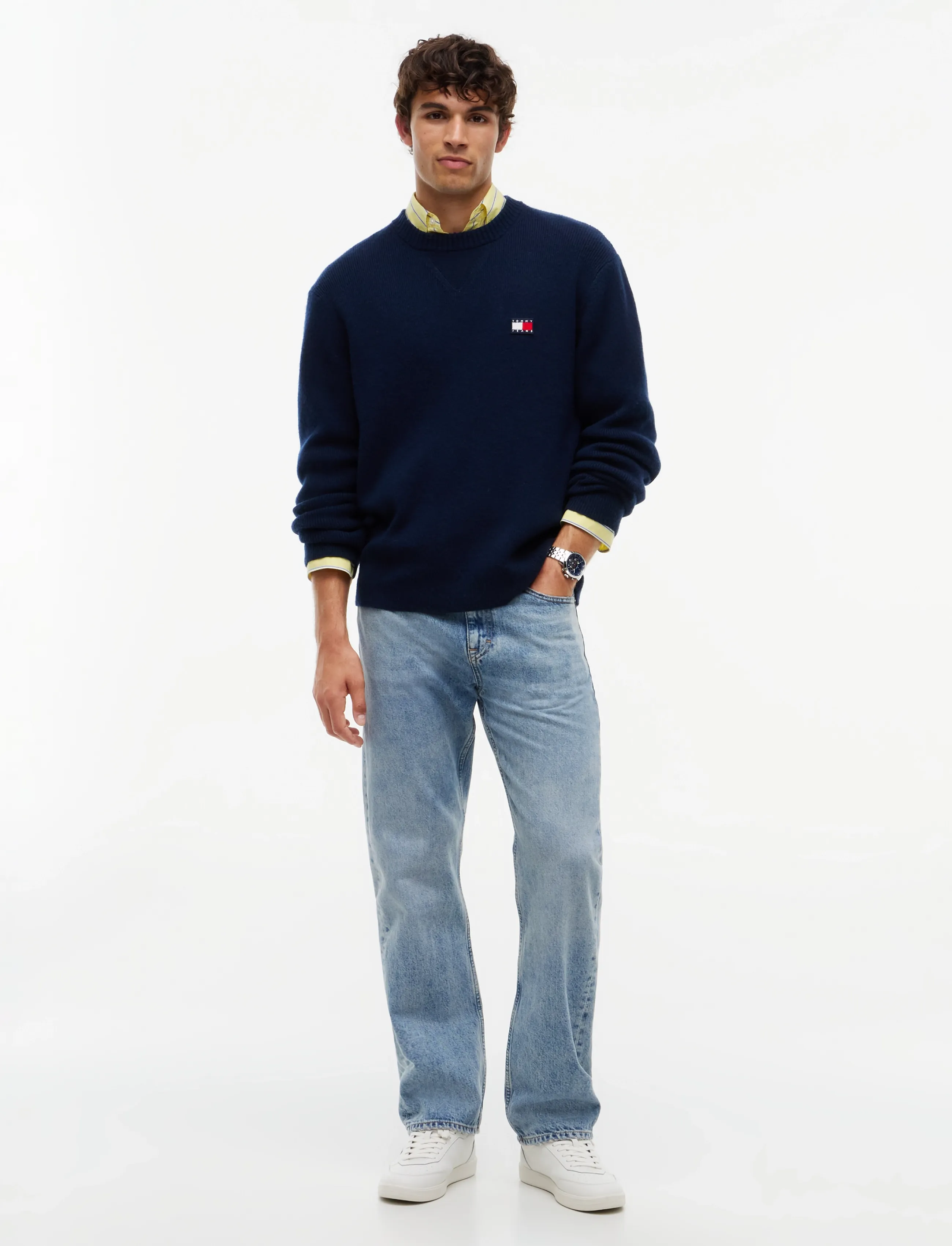 Tommy Jeans - TJM REG WOOL MIX SWEATER - dark blue - 4