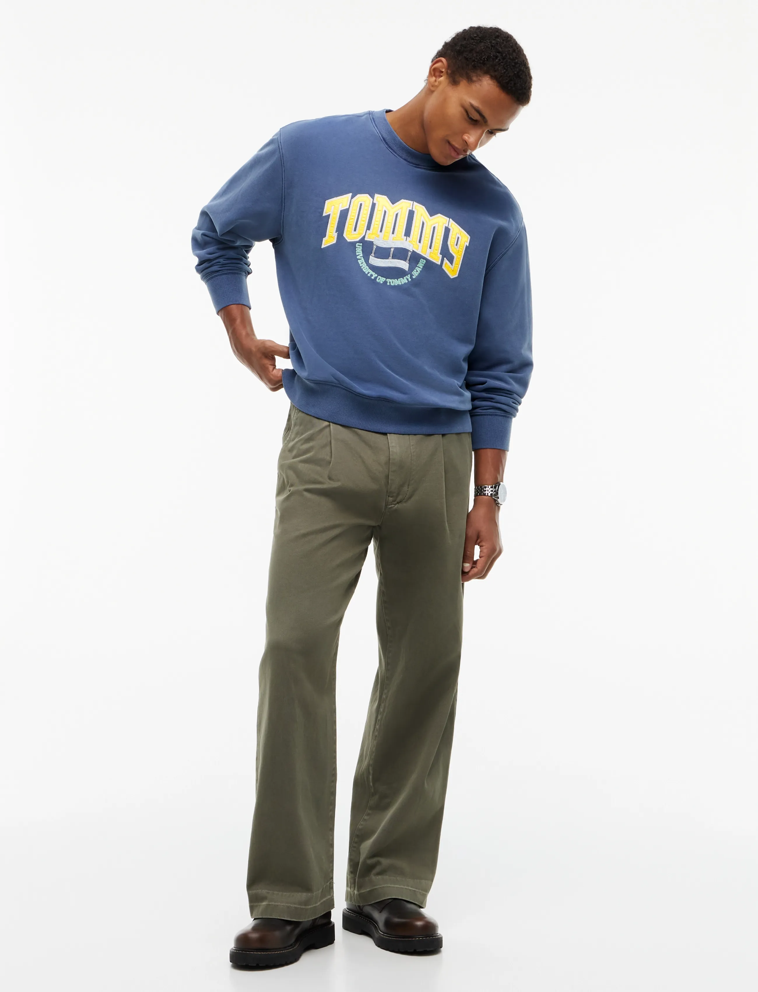 Tommy Jeans - TJM RLX VARSITY CREST CNCK - dark blue - 4