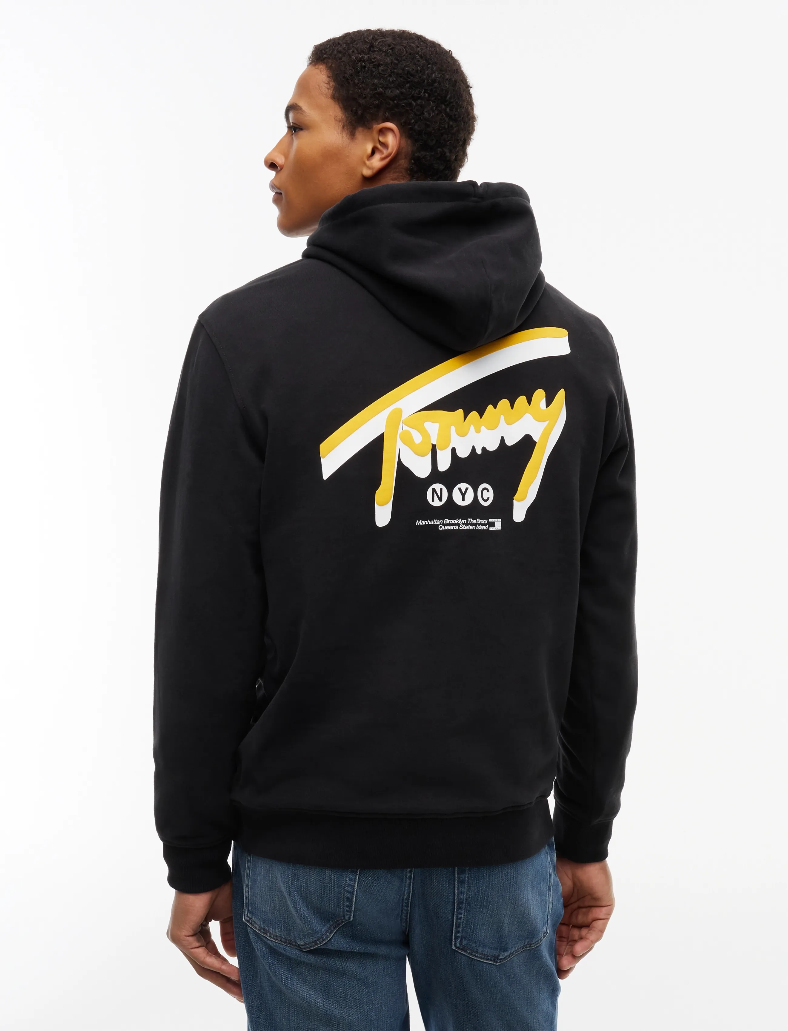 Tommy Jeans - TJM REG NYC SIGNATURE HOODIE EXT - hoodies - black - 2