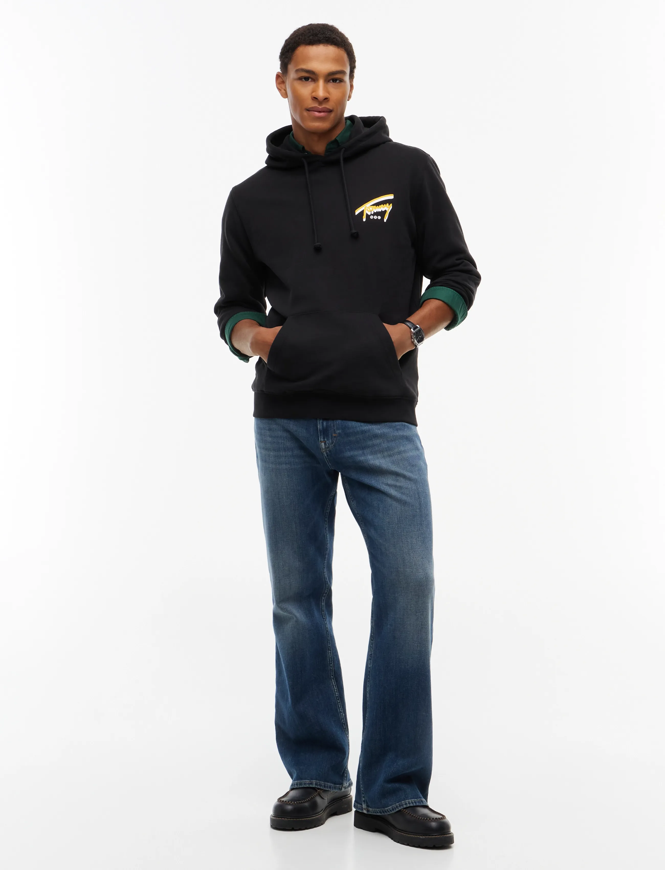 Tommy Jeans - TJM REG NYC SIGNATURE HOODIE EXT - hoodies - black - 4