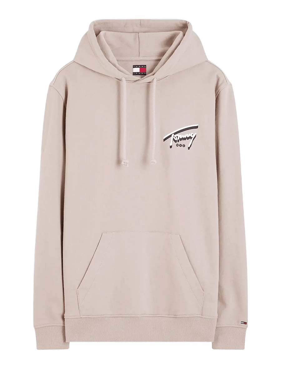 Tommy Jeans - TJM REG NYC SIGNATURE HOODIE EXT - hættetrøjer - limestone dust - 1