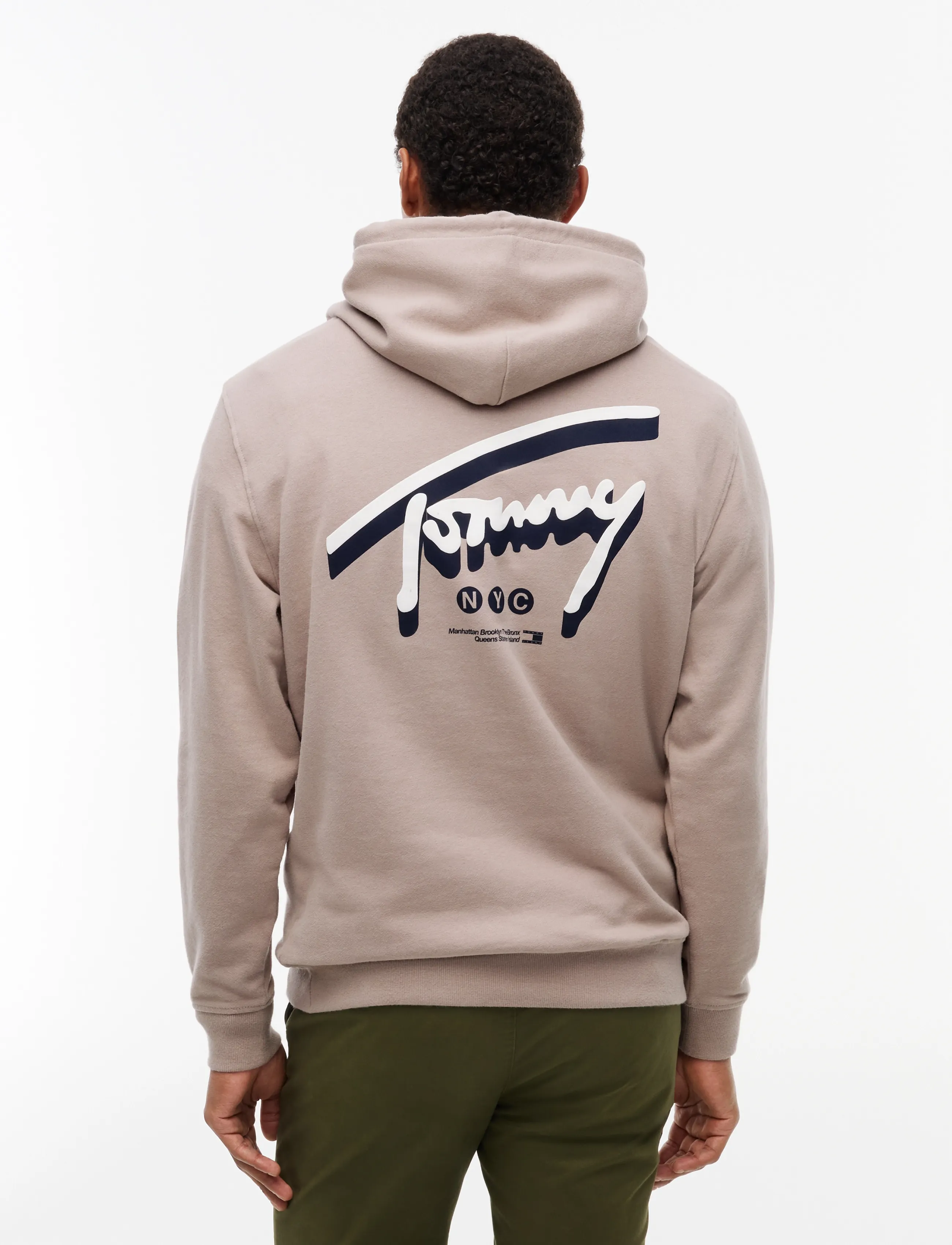 Tommy Jeans - TJM REG NYC SIGNATURE HOODIE EXT - hoodies - limestone dust - 2