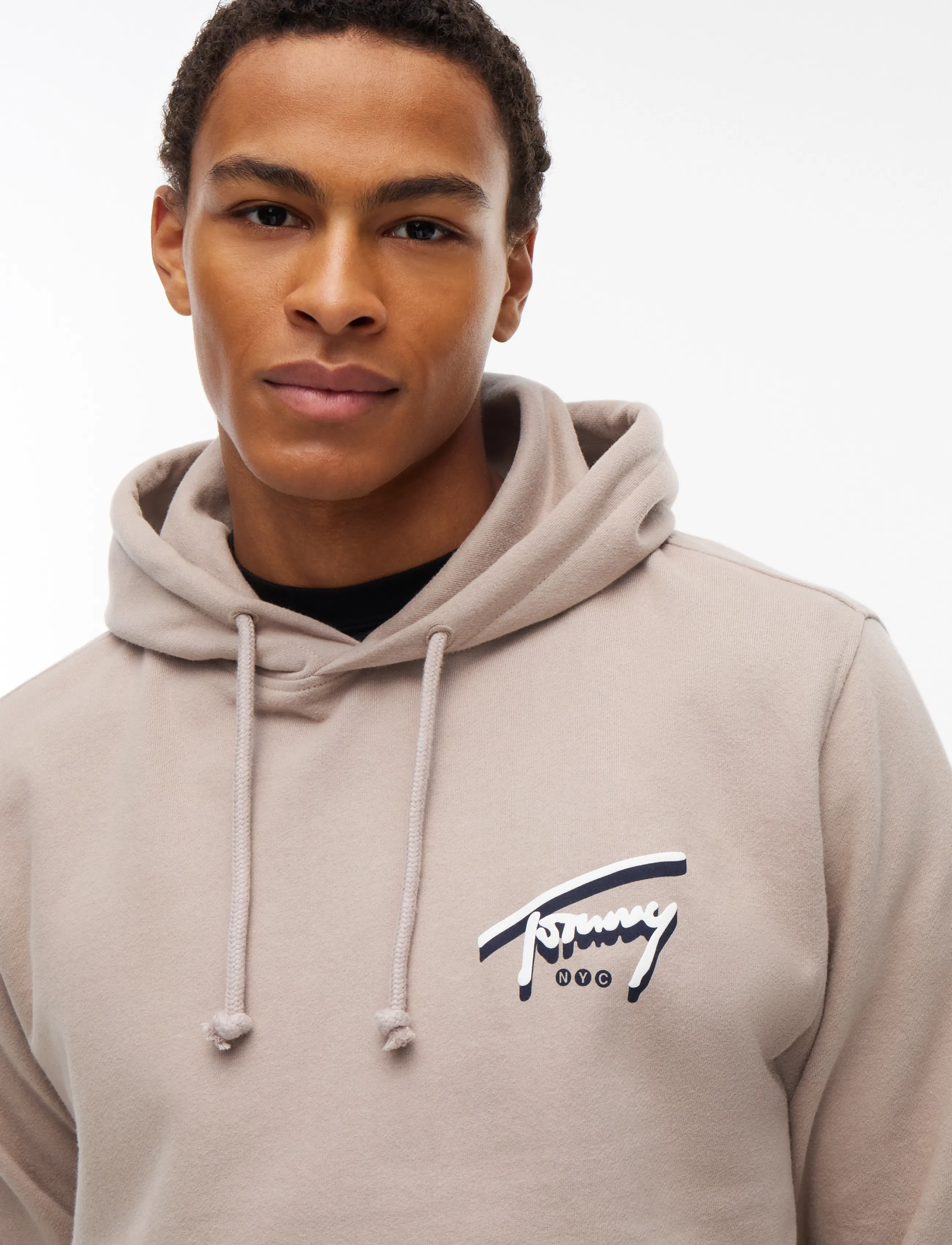 Tommy Jeans - TJM REG NYC SIGNATURE HOODIE EXT - hoodies - limestone dust - 3