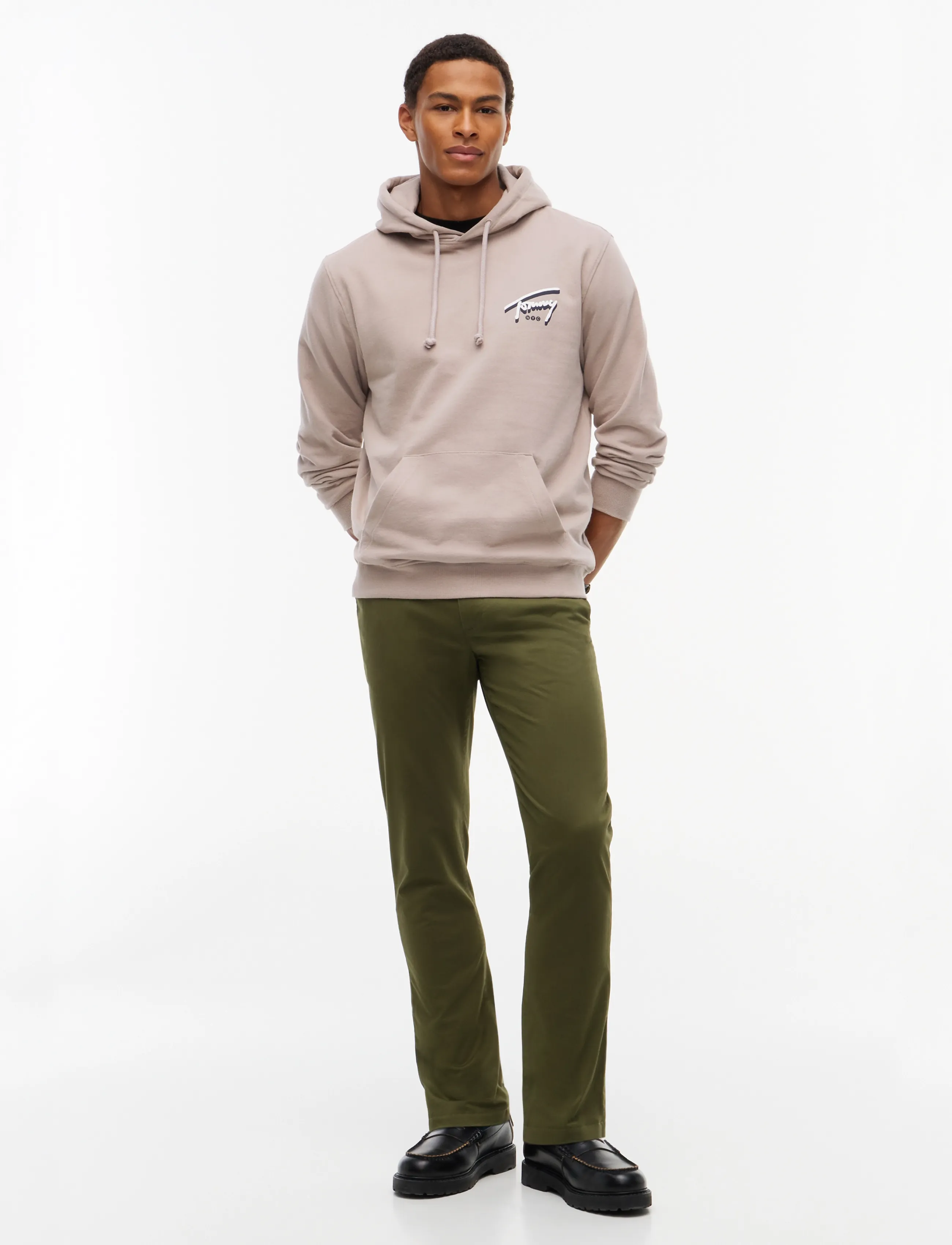 Tommy Jeans - TJM REG NYC SIGNATURE HOODIE EXT - hoodies - limestone dust - 4