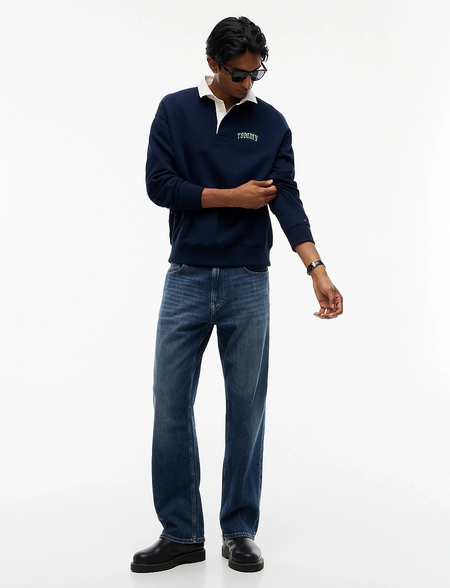 Tommy Jeans - TJM RLX TOMMY RUGBY EXT - langærmede poloer - dark blue - 4