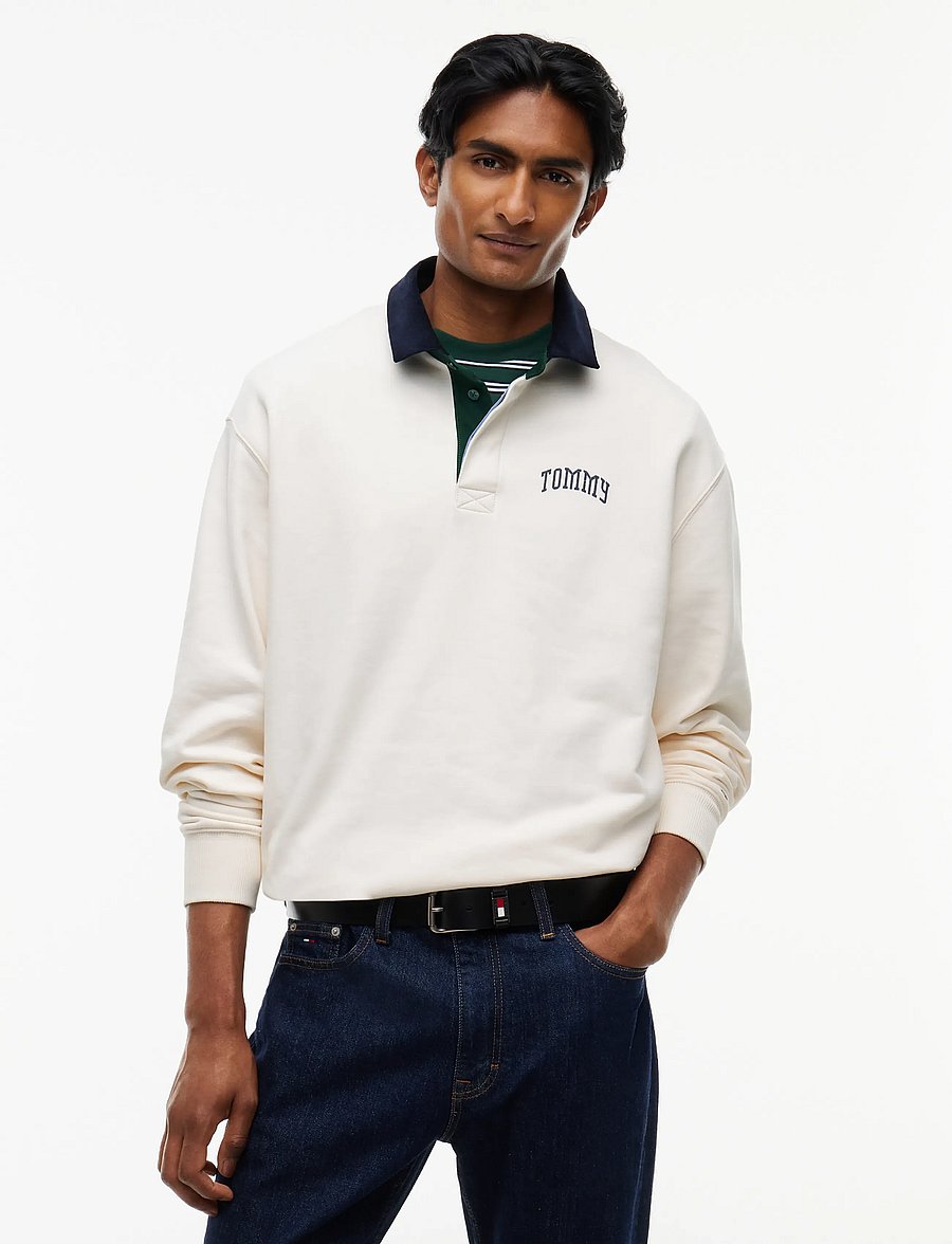 Tommy Jeans - TJM RLX TOMMY RUGBY EXT - off white - 0