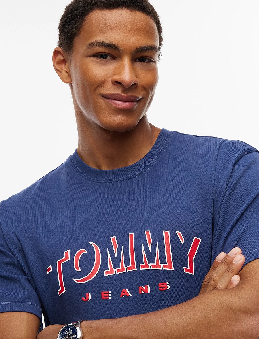 Tommy Jeans - TJM RLX DNA PLAY TEE EXT - kurzärmelige t-shirts - basic navy - 3