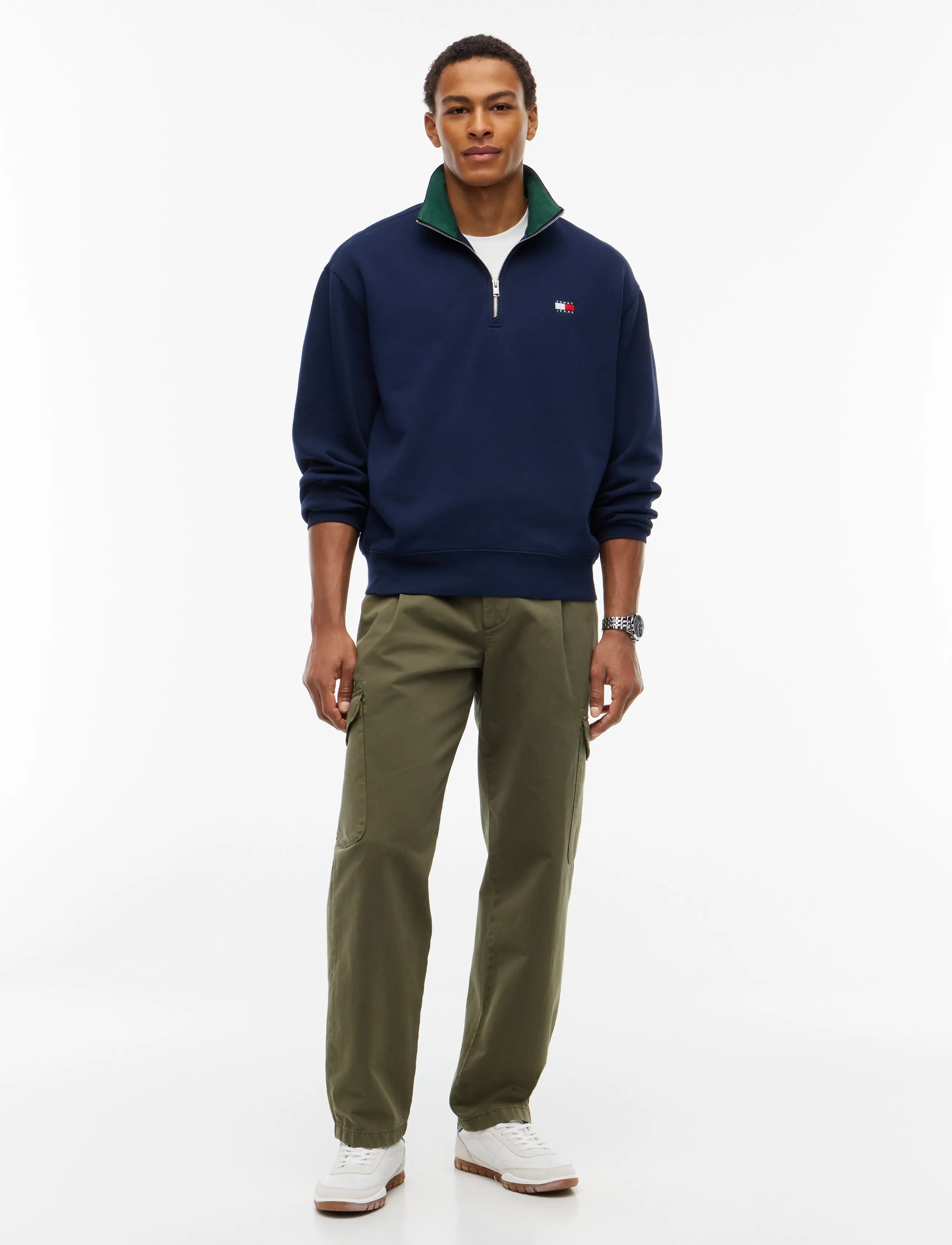 Tommy Jeans - TJM RLX BRANDED COLLAR QZ EXT - shop by style - dark blue - 4