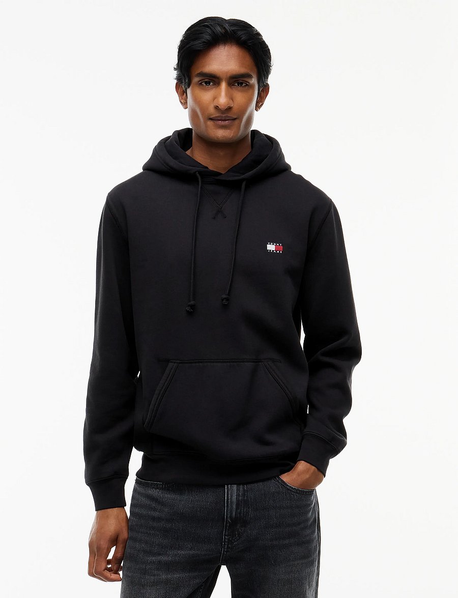 Tommy Jeans - Badge Hoodie - kapuzenpullover - black - 0