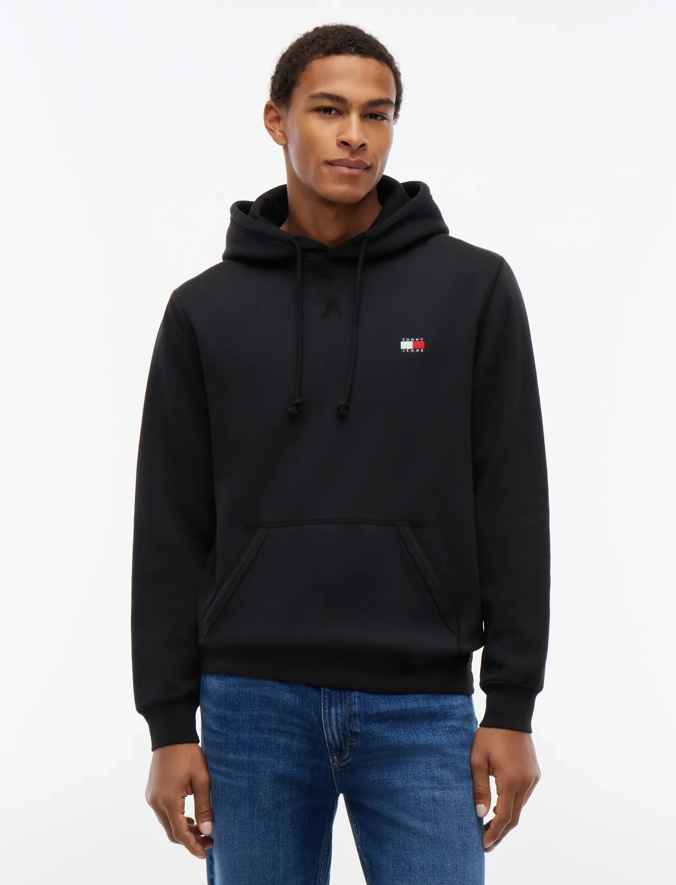 Tommy Jeans TJM REG BADGE HOODIE EXT - Tommy Jeans - BLACK / black