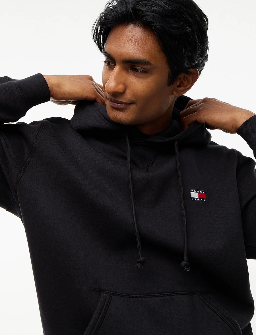 Tommy Jeans - Badge Hoodie - kapuzenpullover - black - 3