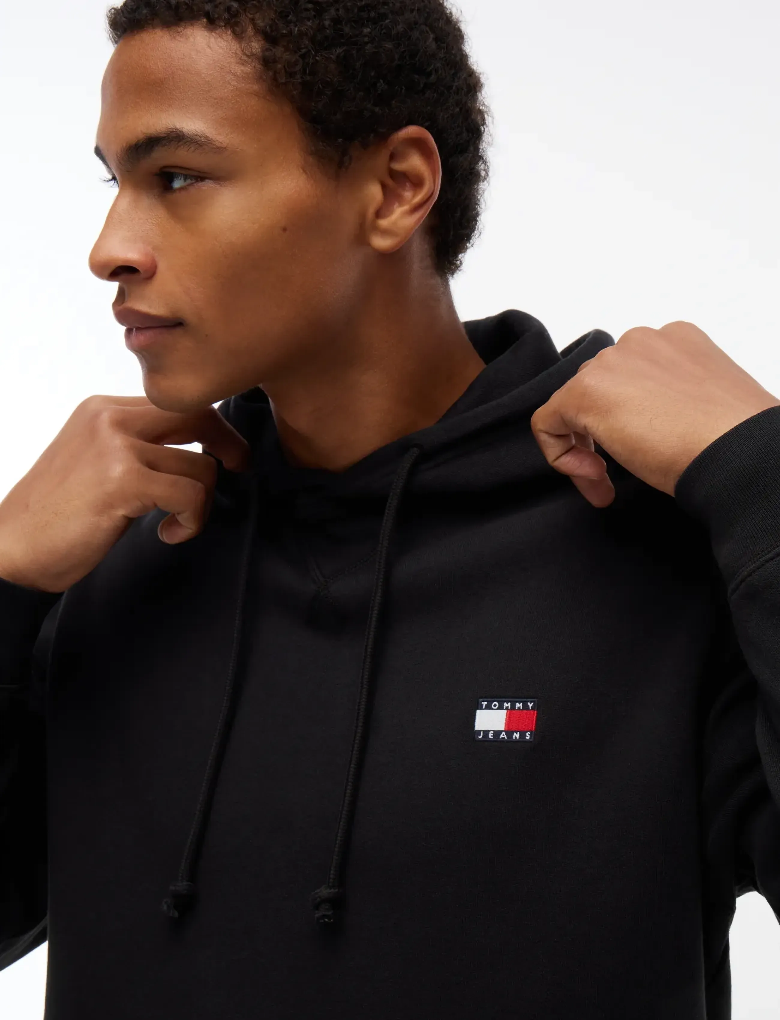 Tommy Jeans - TJM REG BADGE HOODIE EXT - kapuzenpullover - black - 3