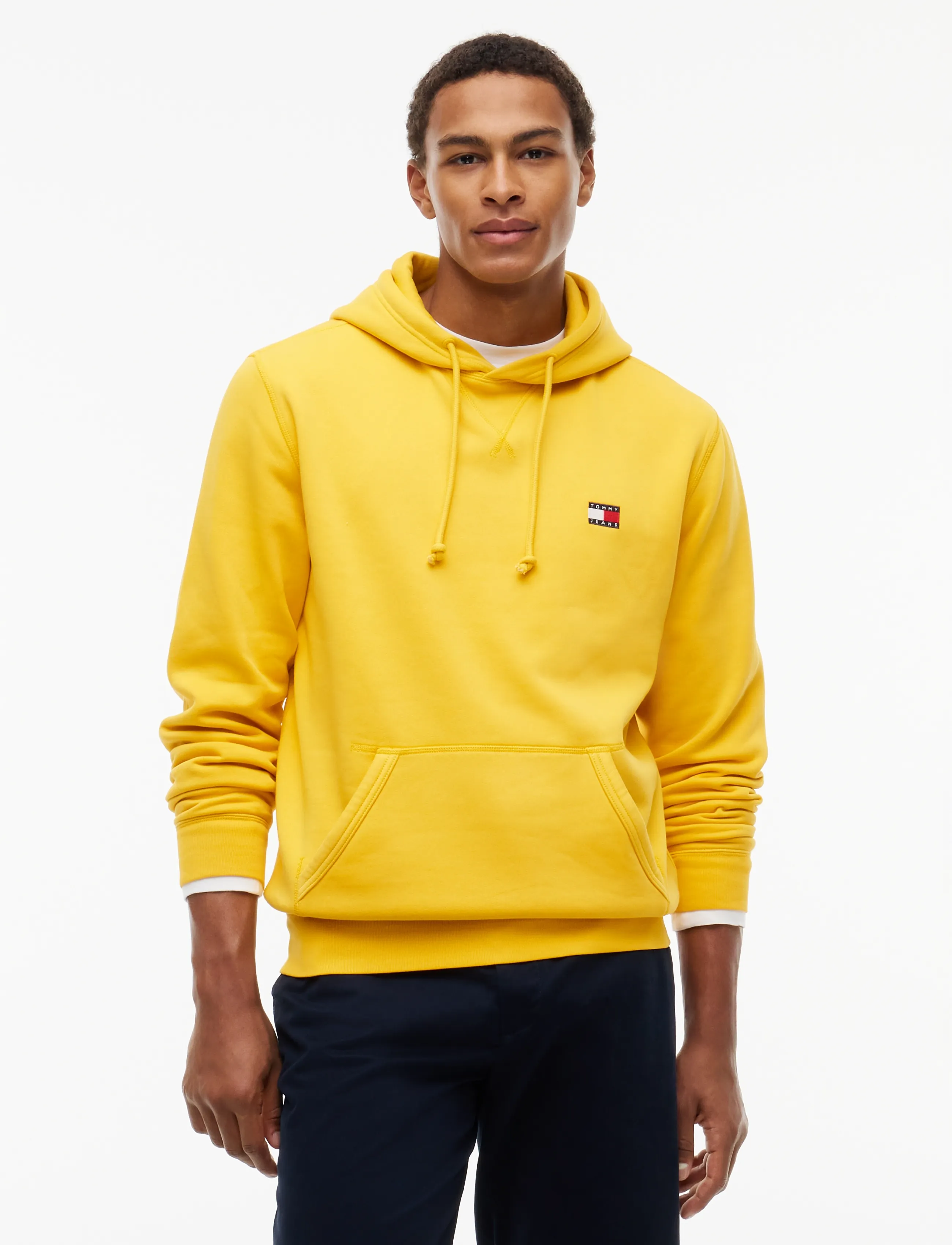 Tommy Jeans Badge Hoodie - Sweatshirts - COUNTRYSIDE YELLOW / yellow