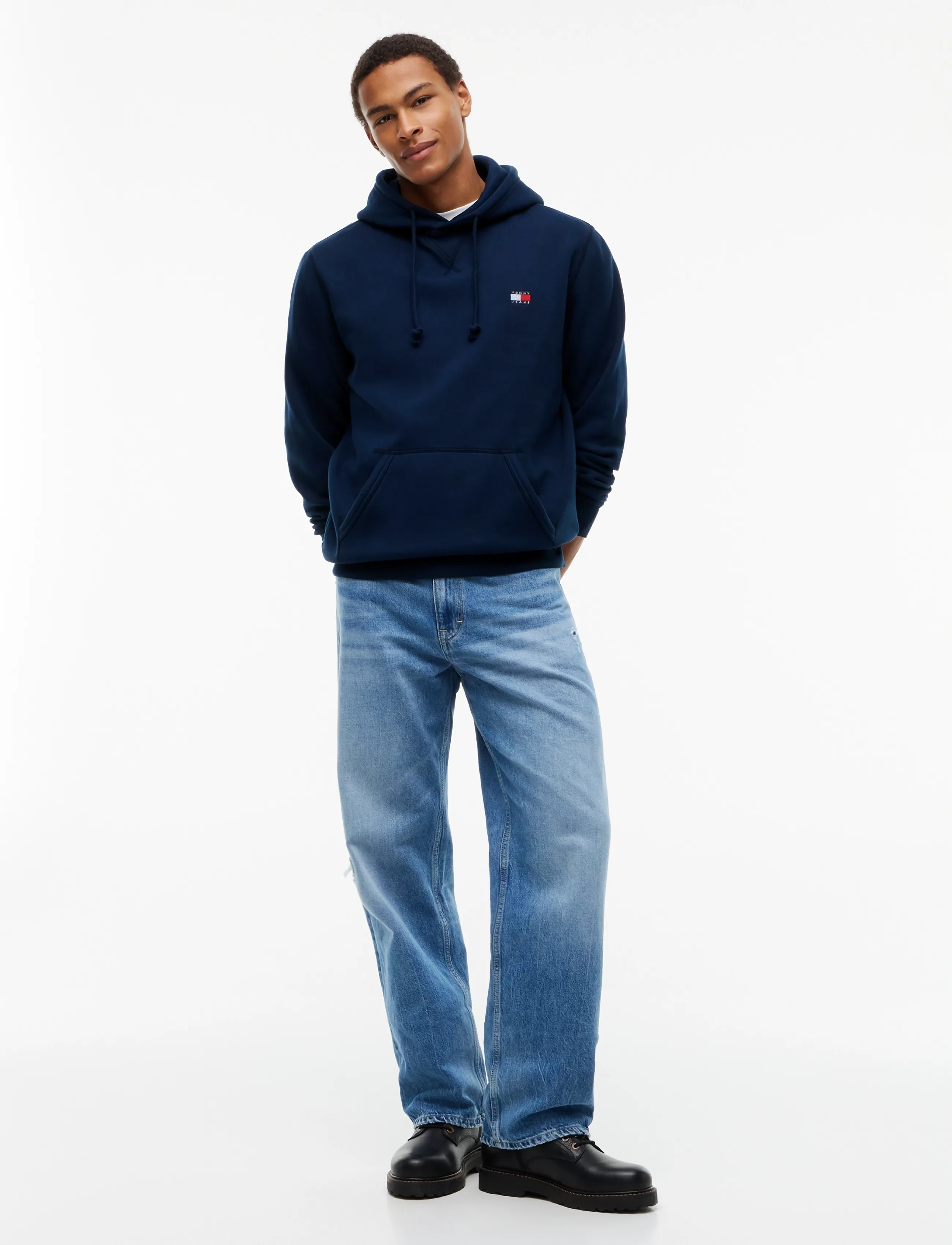 Tommy Jeans - Badge Hoodie - kapuzenpullover - dark blue - 4