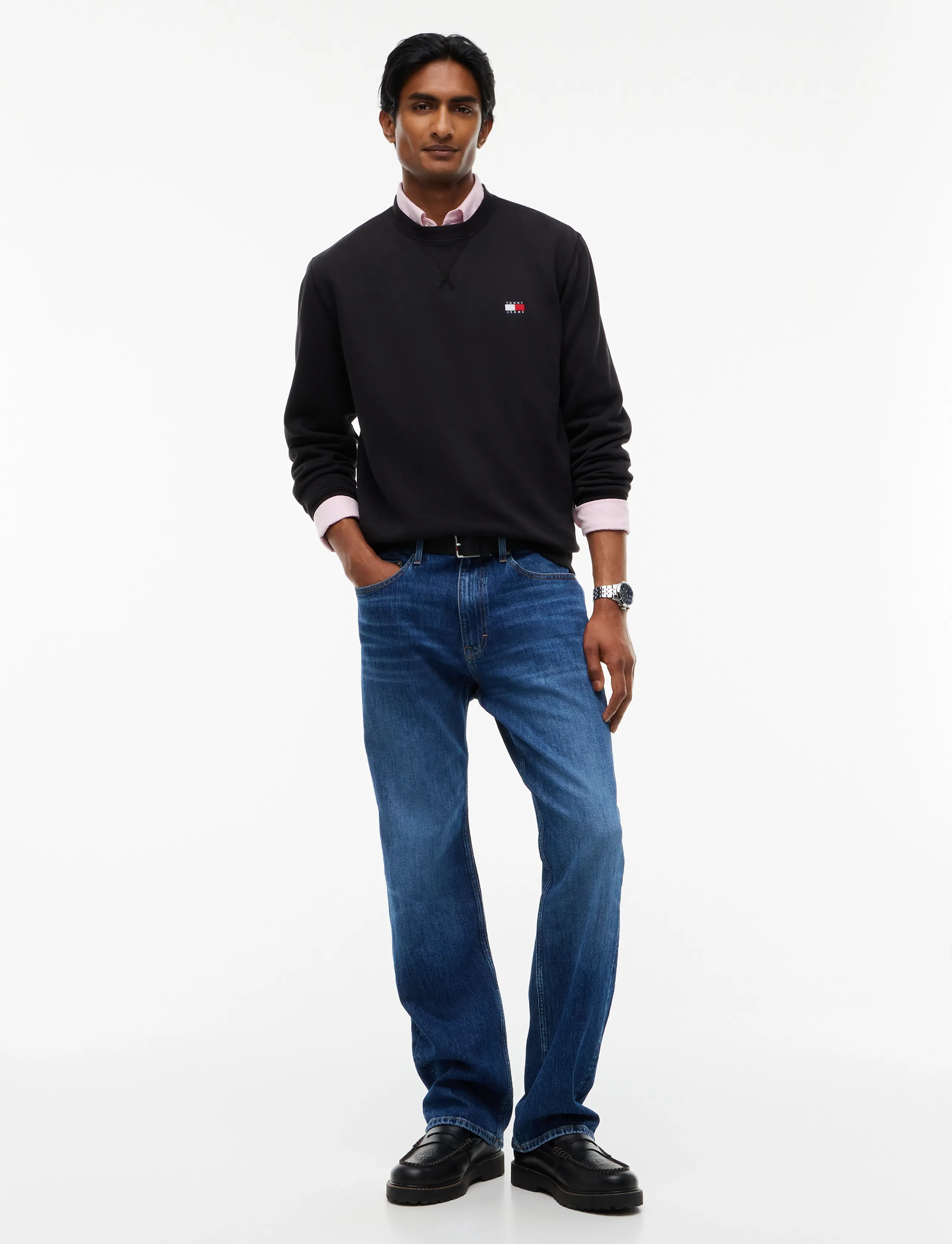 Tommy Jeans - TJM REG BADGE CREW EXT - black - 4