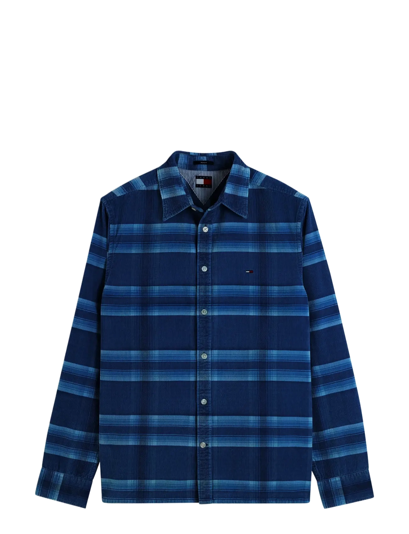 Tommy Jeans - TJM REG PATTERN CORDUROY SHIRT - karierte hemden - basic navy check - 1