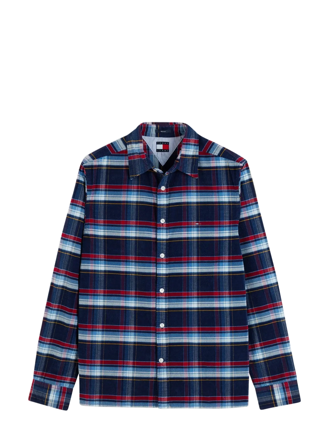 Tommy Jeans TJM REG PATTERN CORDUROY SHIRT - Tommy Hilfiger - DARK BLUE CHECK / navy