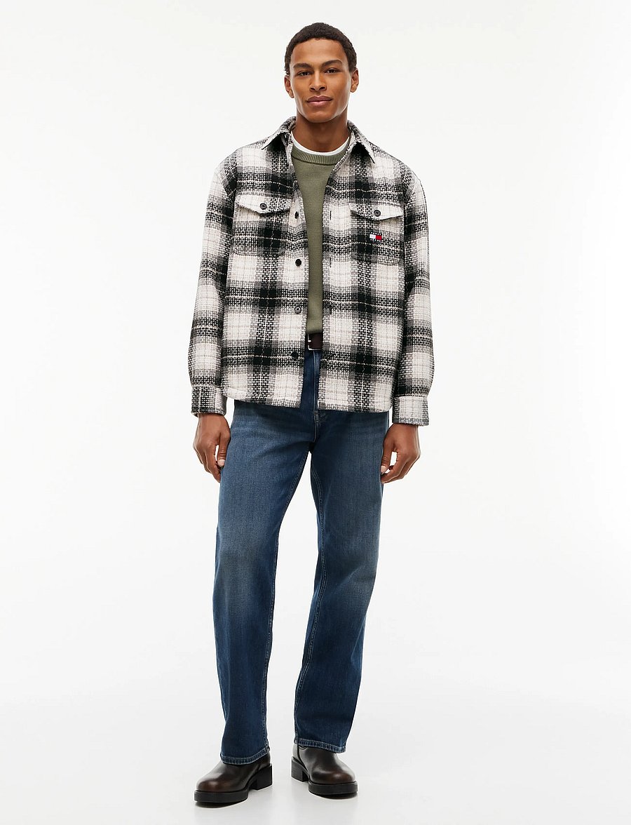 Tommy Jeans - TJM CHECK OVERSHIRT EXT - osta stiili järgi - black check - 4