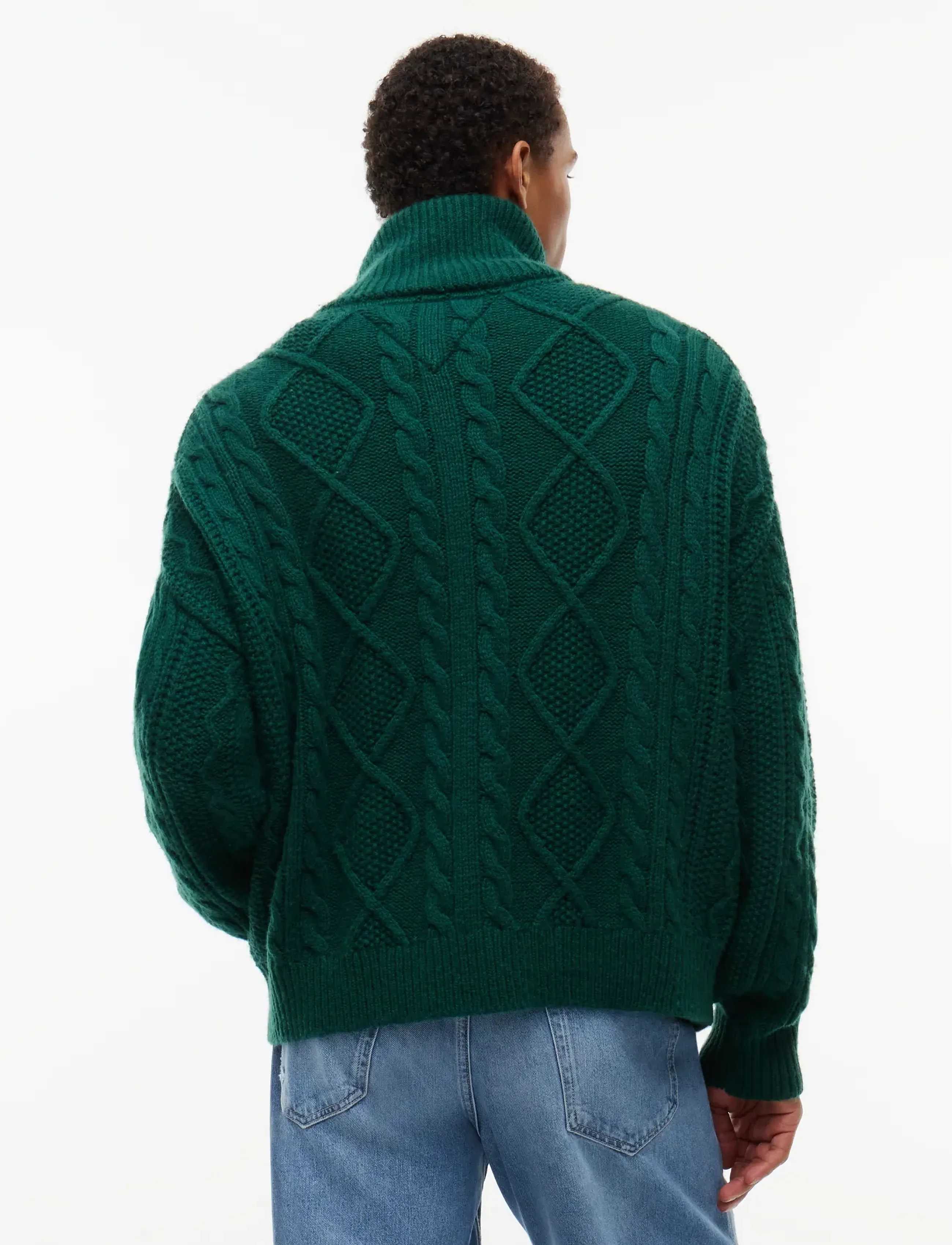 TOMMY JEANS Tjm Rlx Heavy Cable Fz Sweater stickade tröjor herr – bild 2