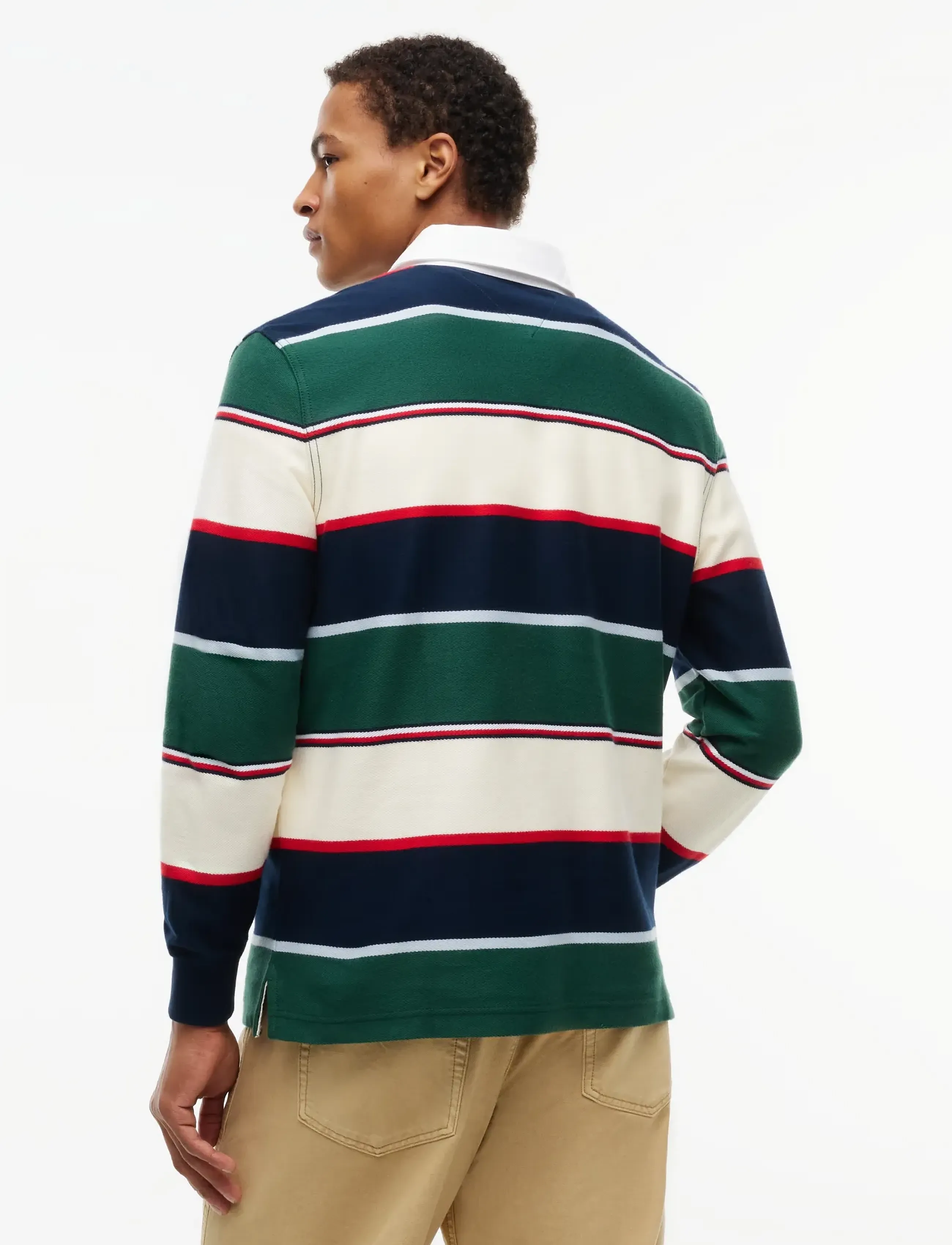 Tommy Jeans - TJM RLX VARSITY STRIPE RUGBY EXT - velvet green stripe - 2