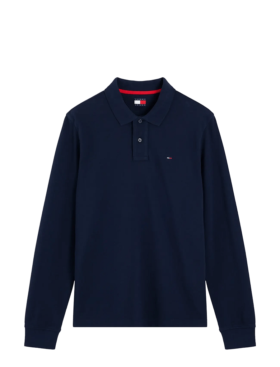 Tommy Jeans - TJM REG ESS POLO LS - langärmelig - dark blue - 1
