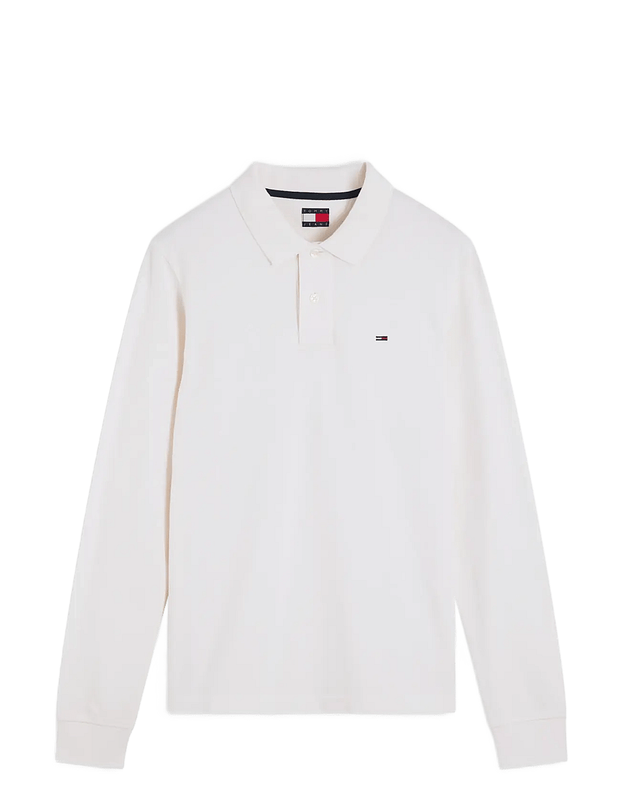 Tommy Jeans - TJM REG ESS POLO LS - langärmelig - off white - 1