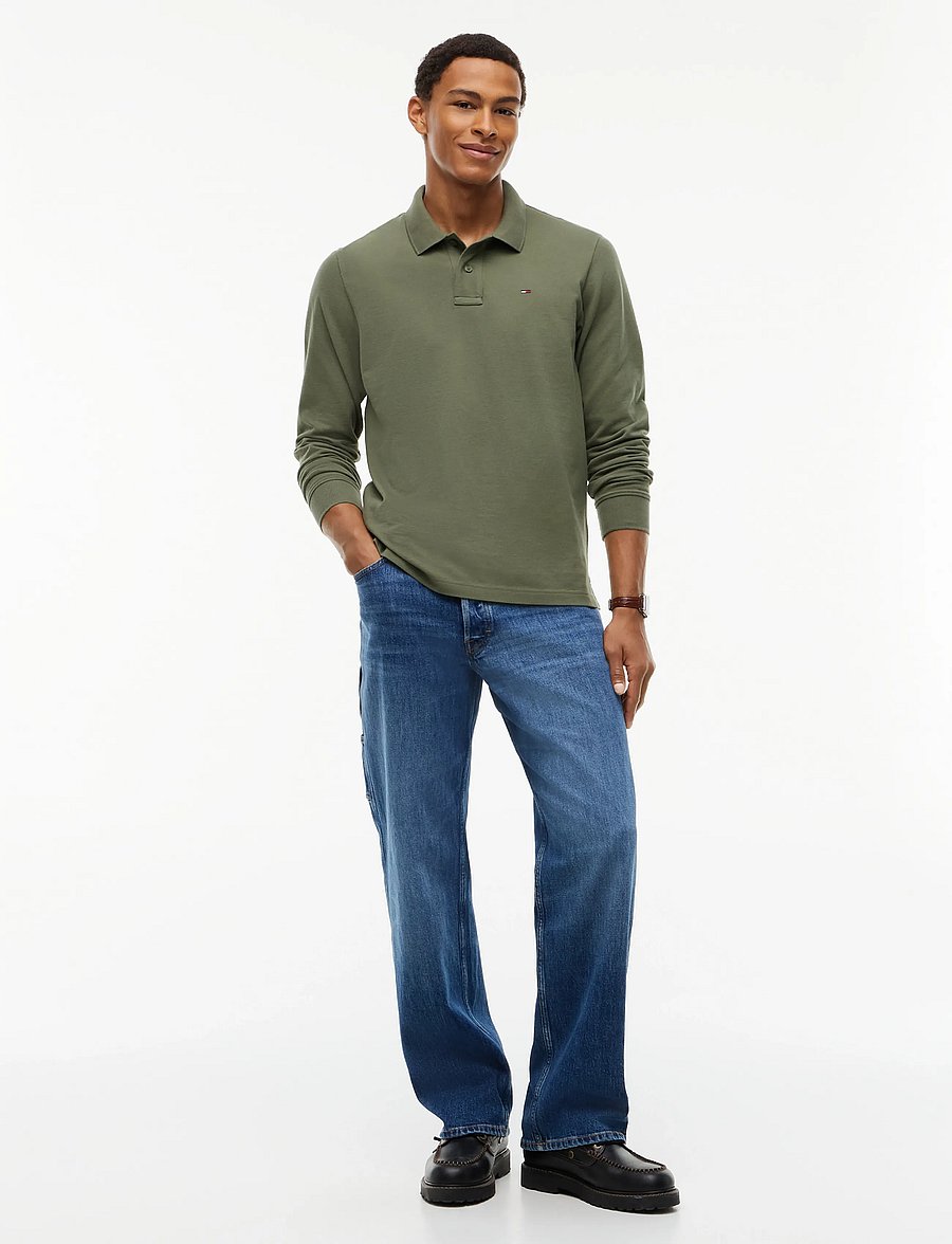 Tommy Jeans - TJM REG ESS POLO LS - langärmelig - rocky mountain - 4