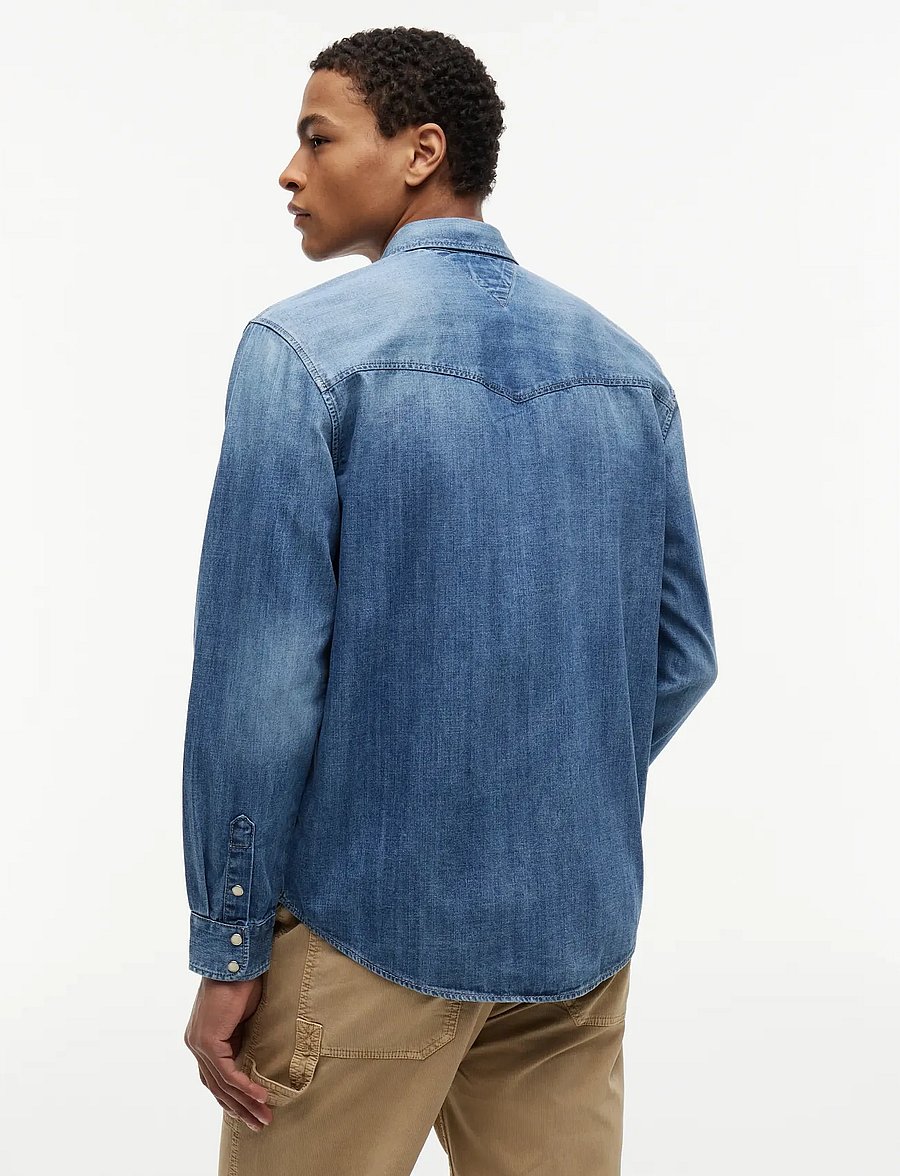Tommy Jeans - REGULAR DENIM WESTERN SHIRT EXT - jeanshemden - denim medium - 2