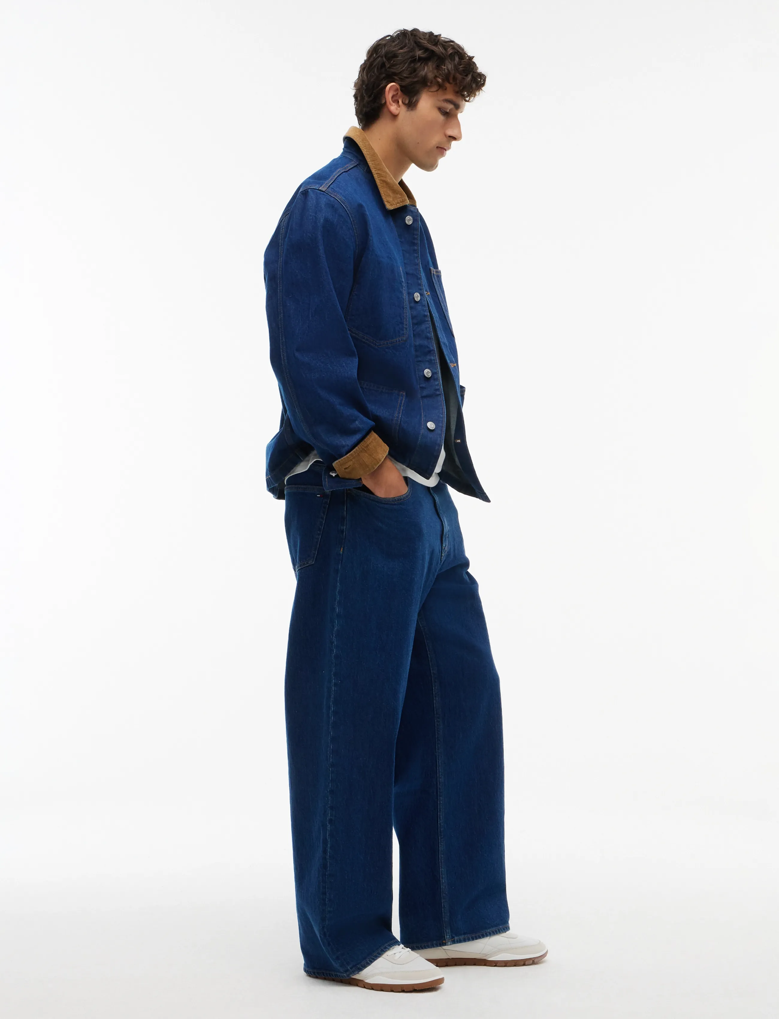 Tommy Jeans THEO BAGGY AI4159 - Kläder - DENIM DARK / navy