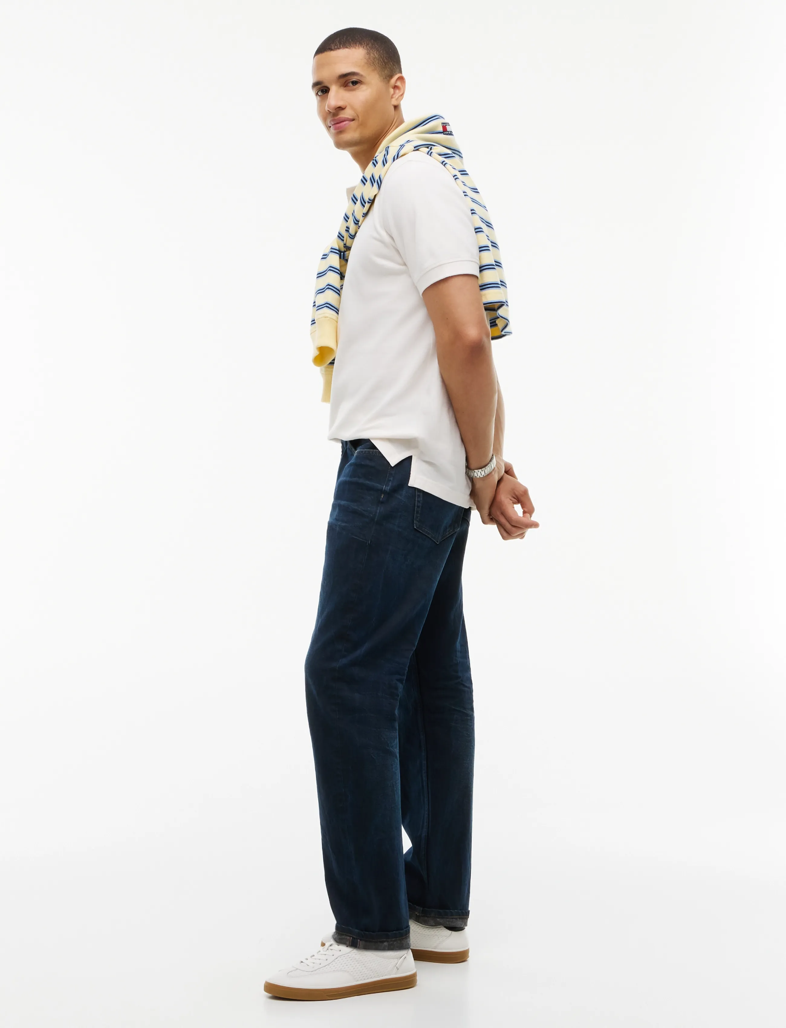 Tommy Jeans RYAN SLIM STRAIGHT DJ9059 - Kläder - DENIM DARK / navy