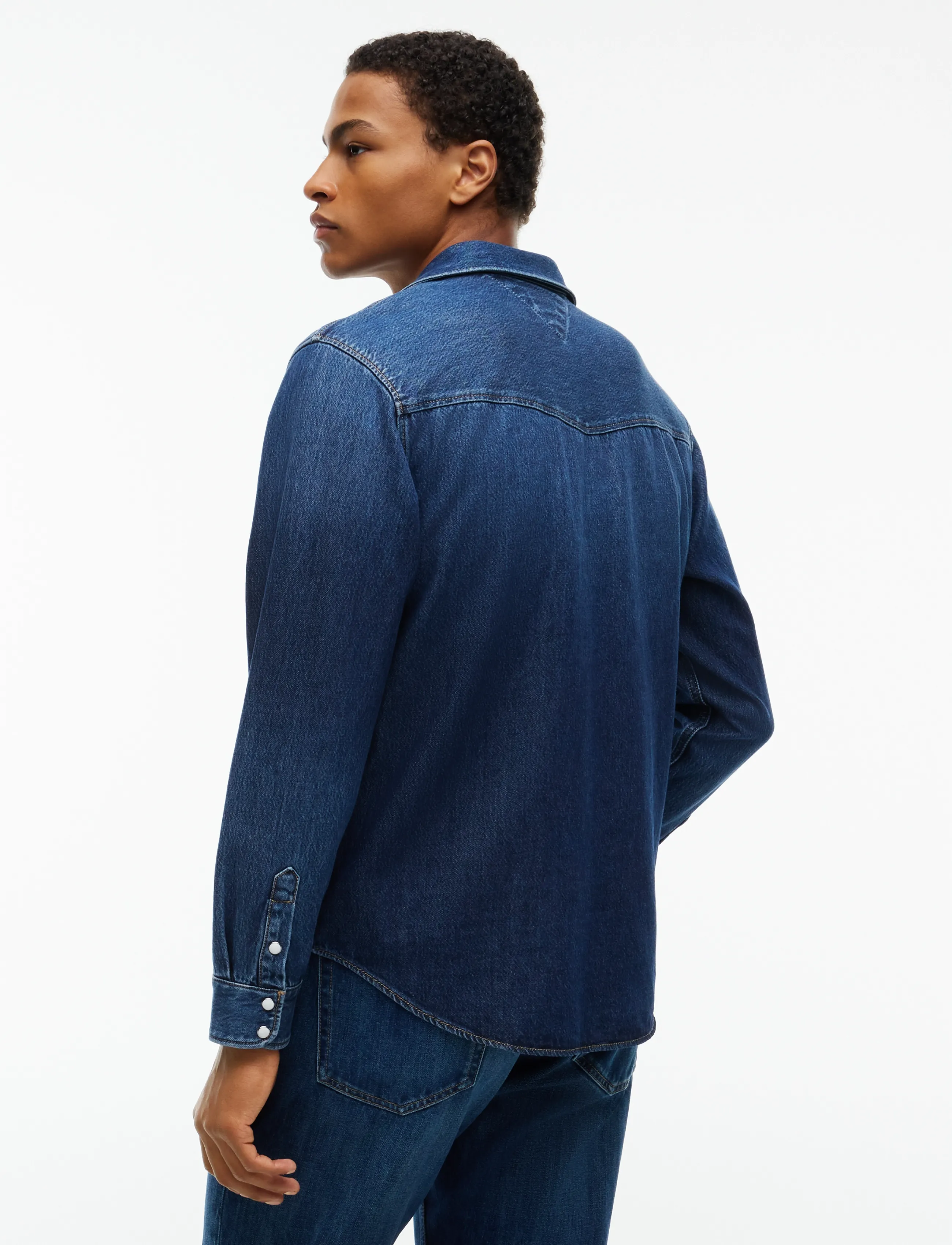 Tommy Jeans - REGULAR WESTERN SHIRT DJ8057 - denim dark - 2