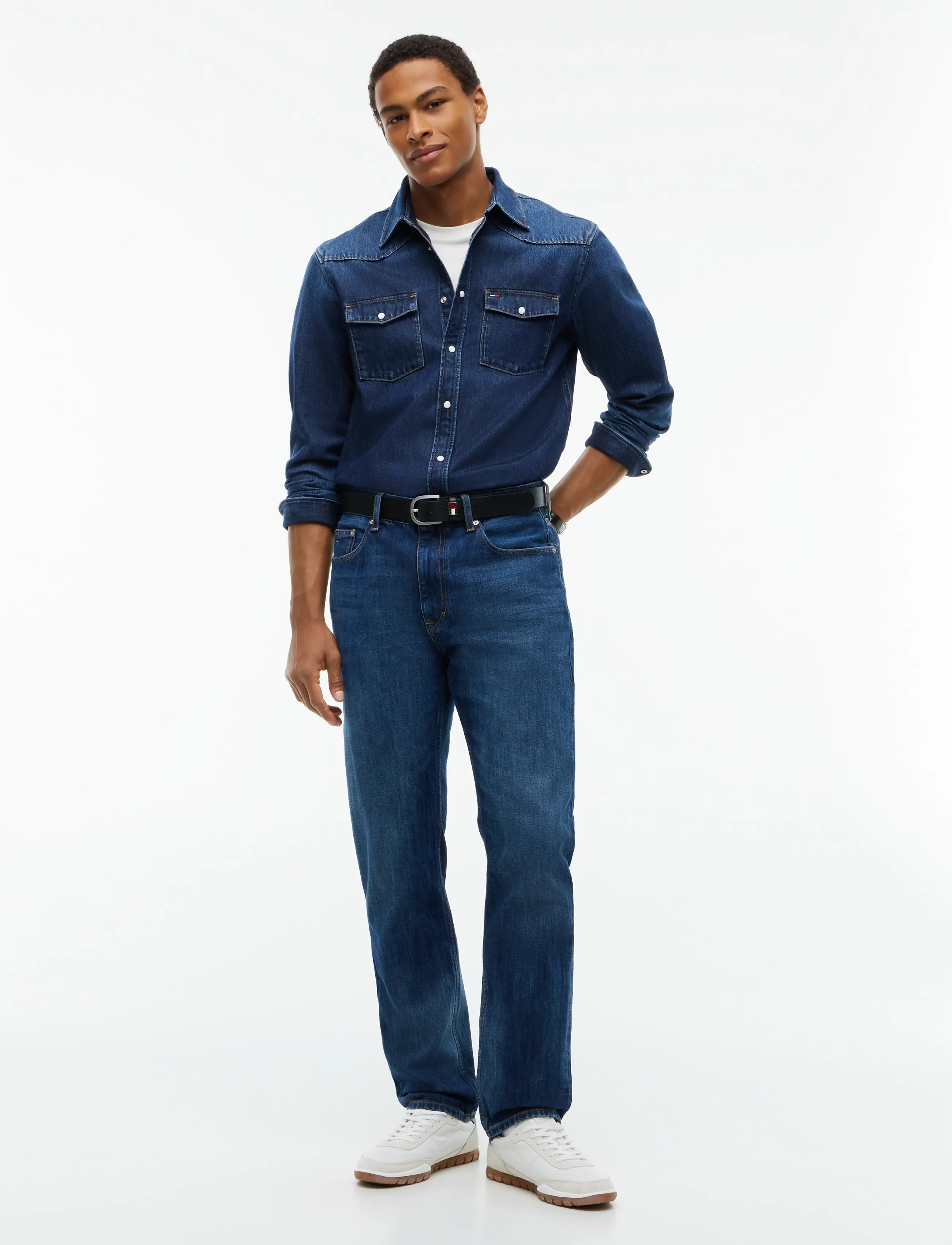Tommy Jeans - REGULAR WESTERN SHIRT DJ8057 - denim dark - 4