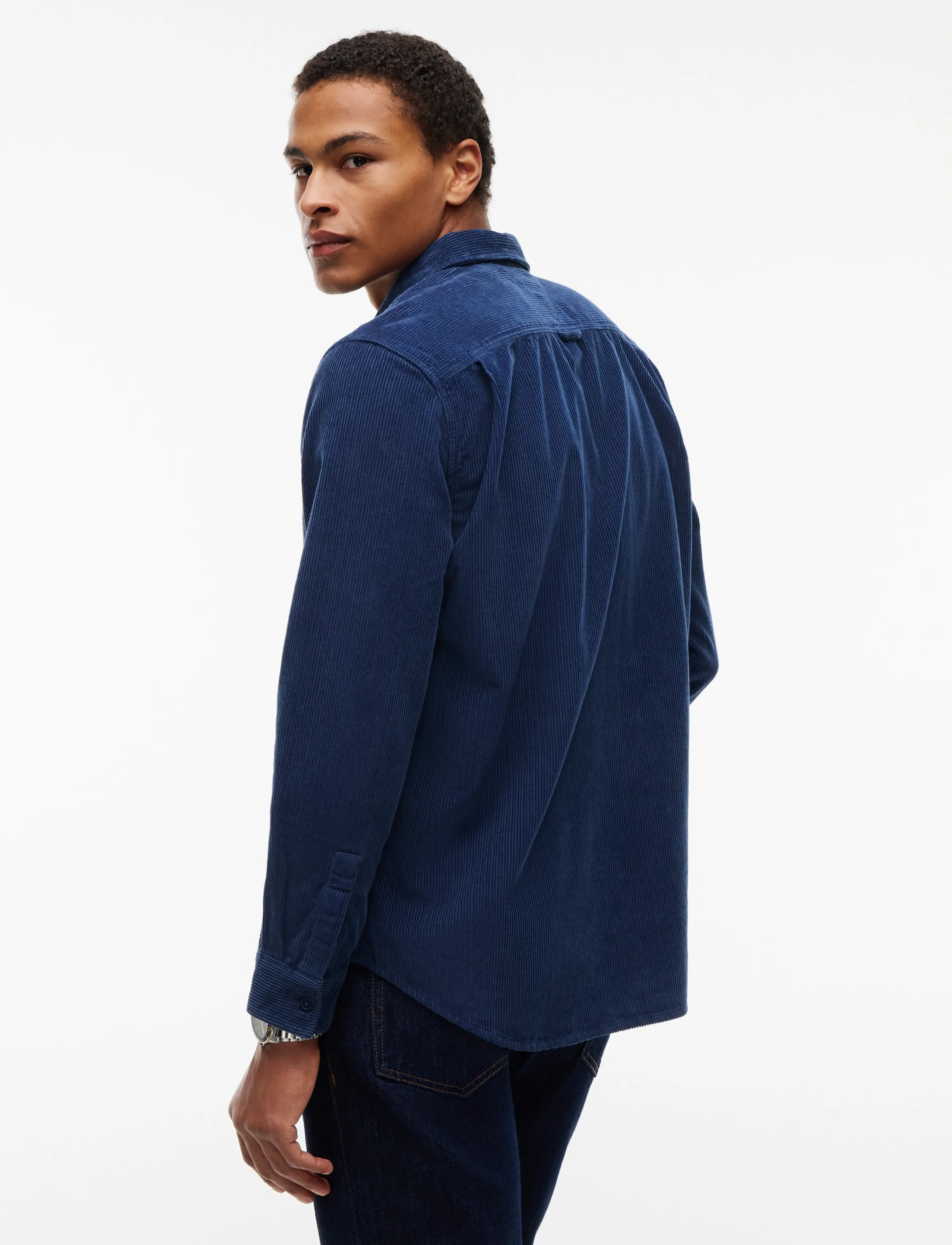 Tommy Jeans - TJM RLX CORDUROY SHIRT EXT - cordhemden - basic navy - 2