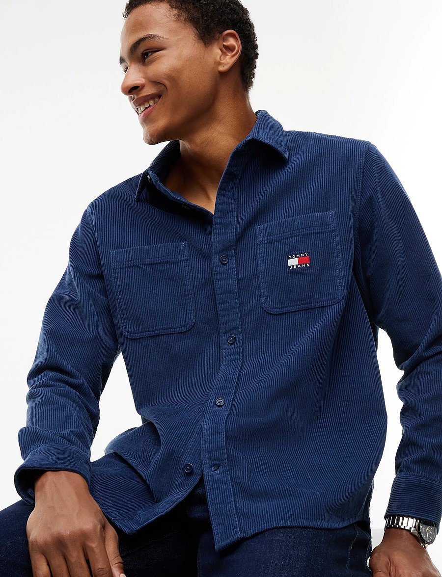 Tommy Jeans - TJM RLX CORDUROY SHIRT EXT - cordhemden - basic navy - 3