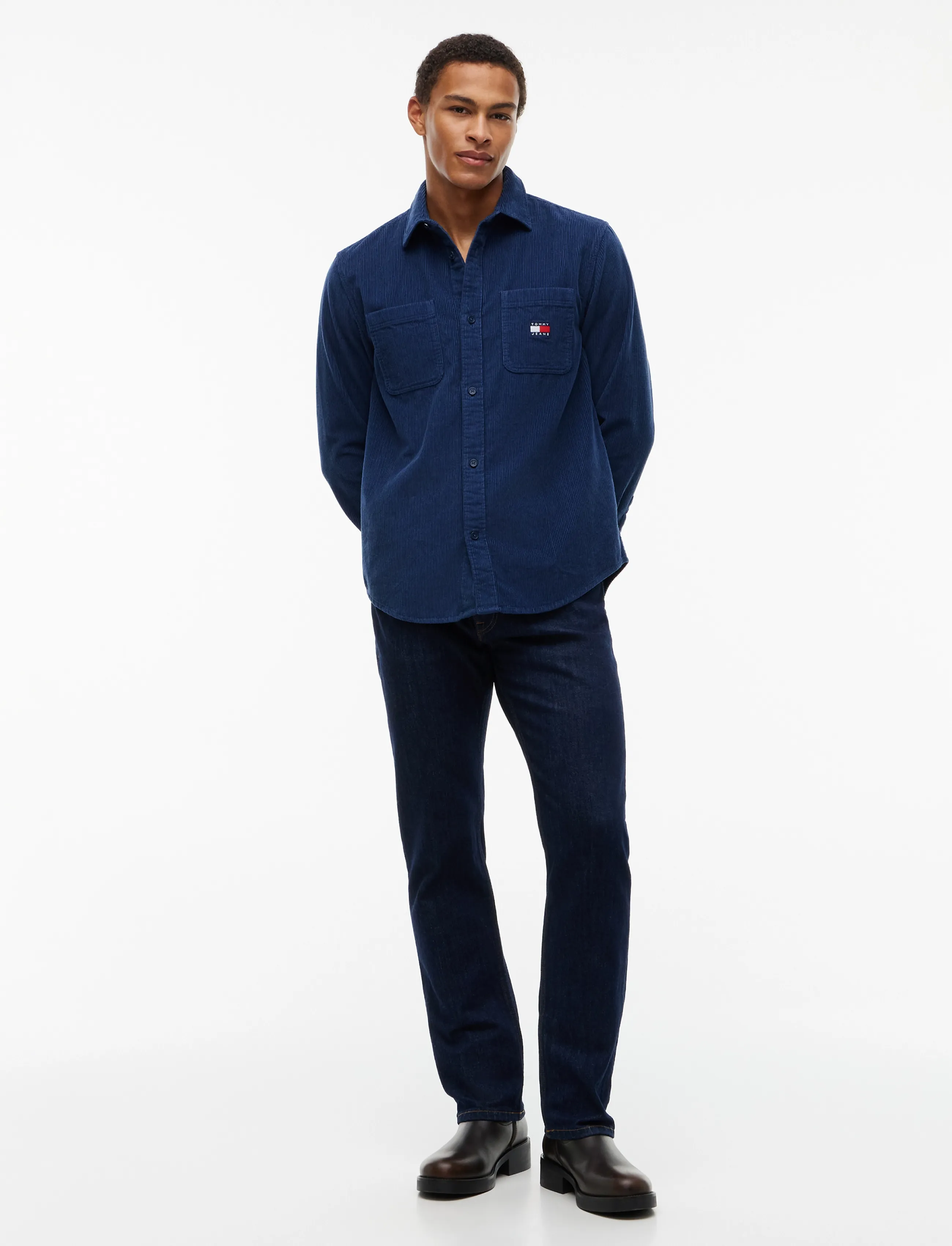 Tommy Jeans - TJM RLX CORDUROY SHIRT EXT - cordhemden - basic navy - 4