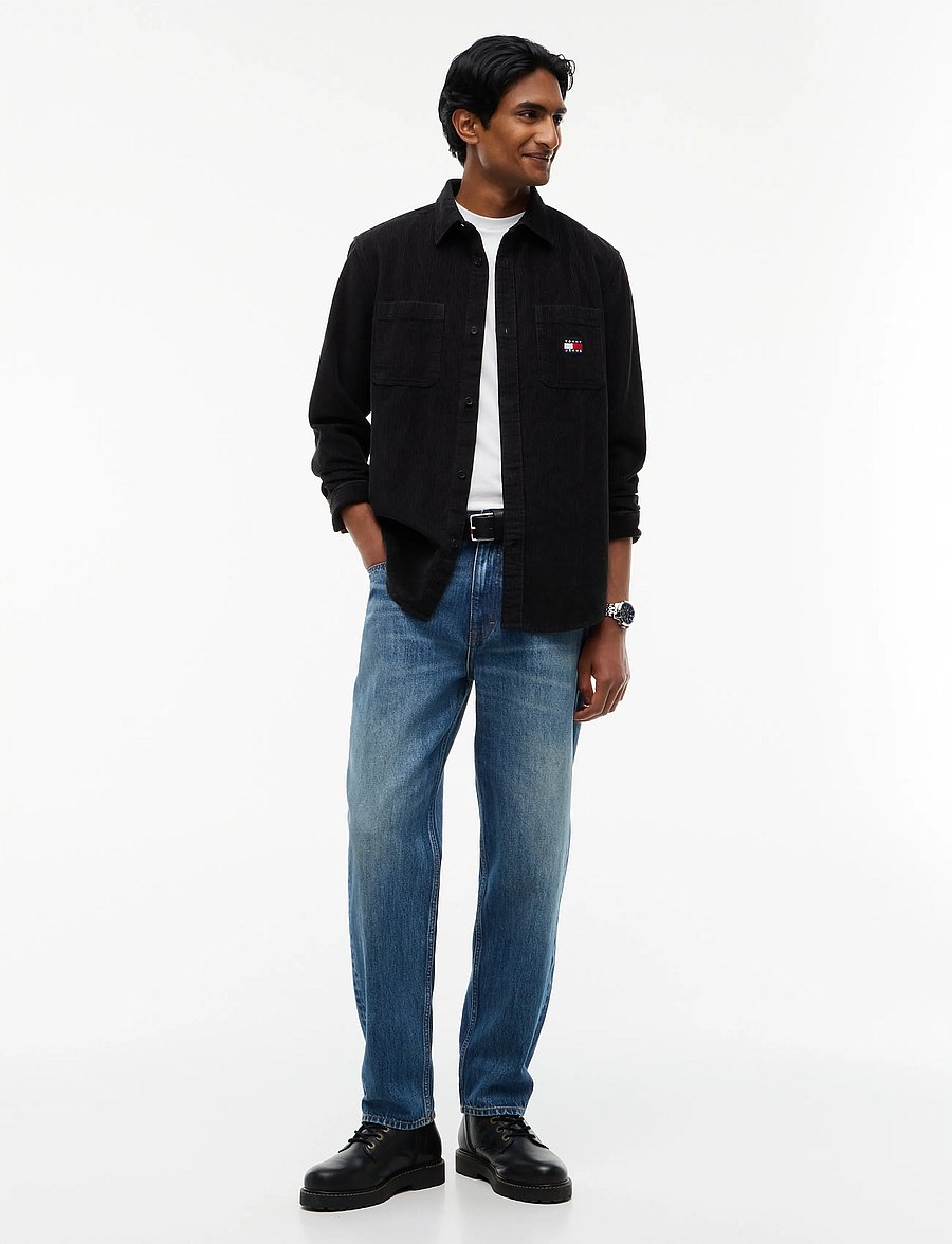 Tommy Jeans - TJM RLX CORDUROY SHIRT EXT - cordhemden - black - 4