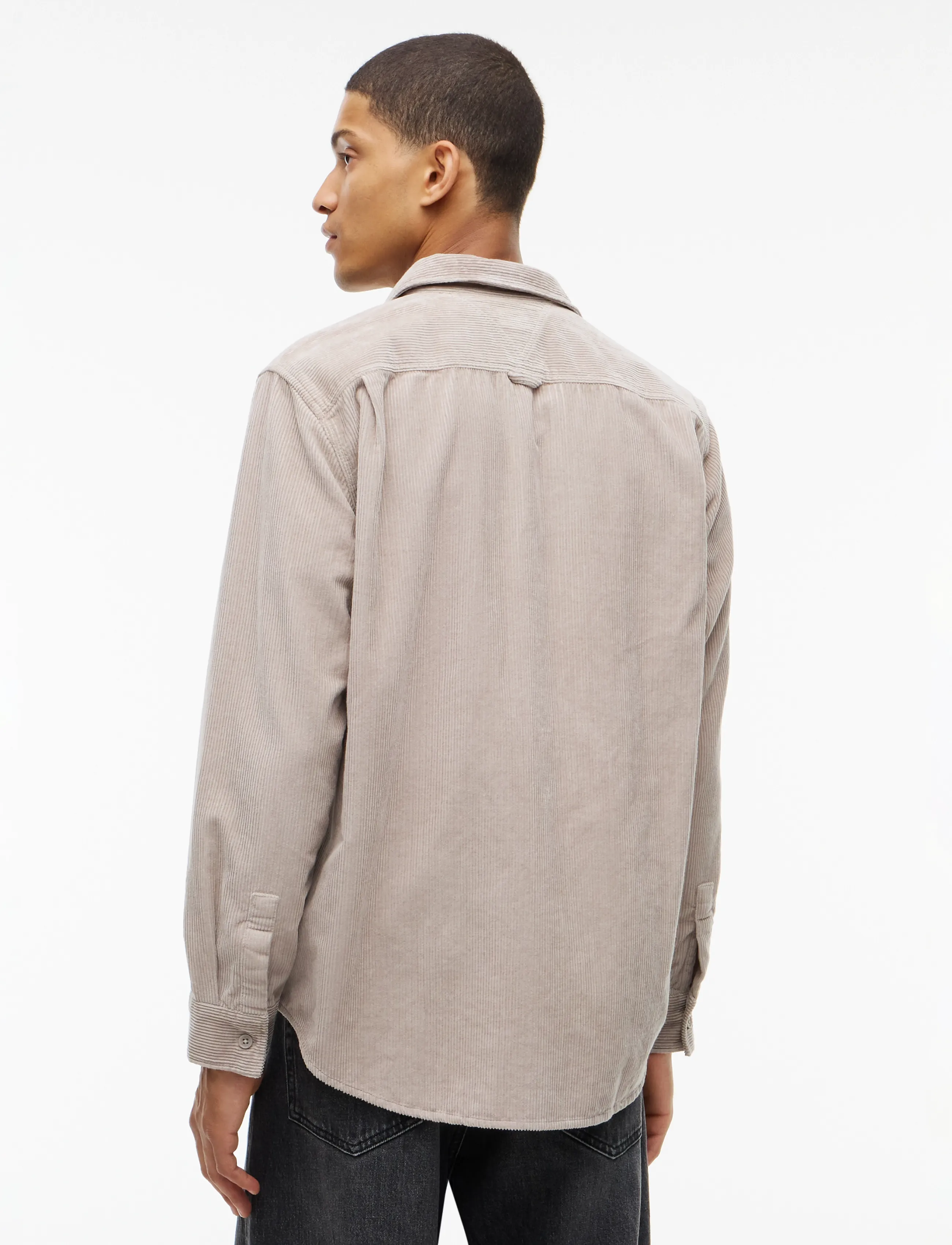 Tommy Jeans - TJM RLX CORDUROY SHIRT EXT - cordhemden - limestone dust - 2