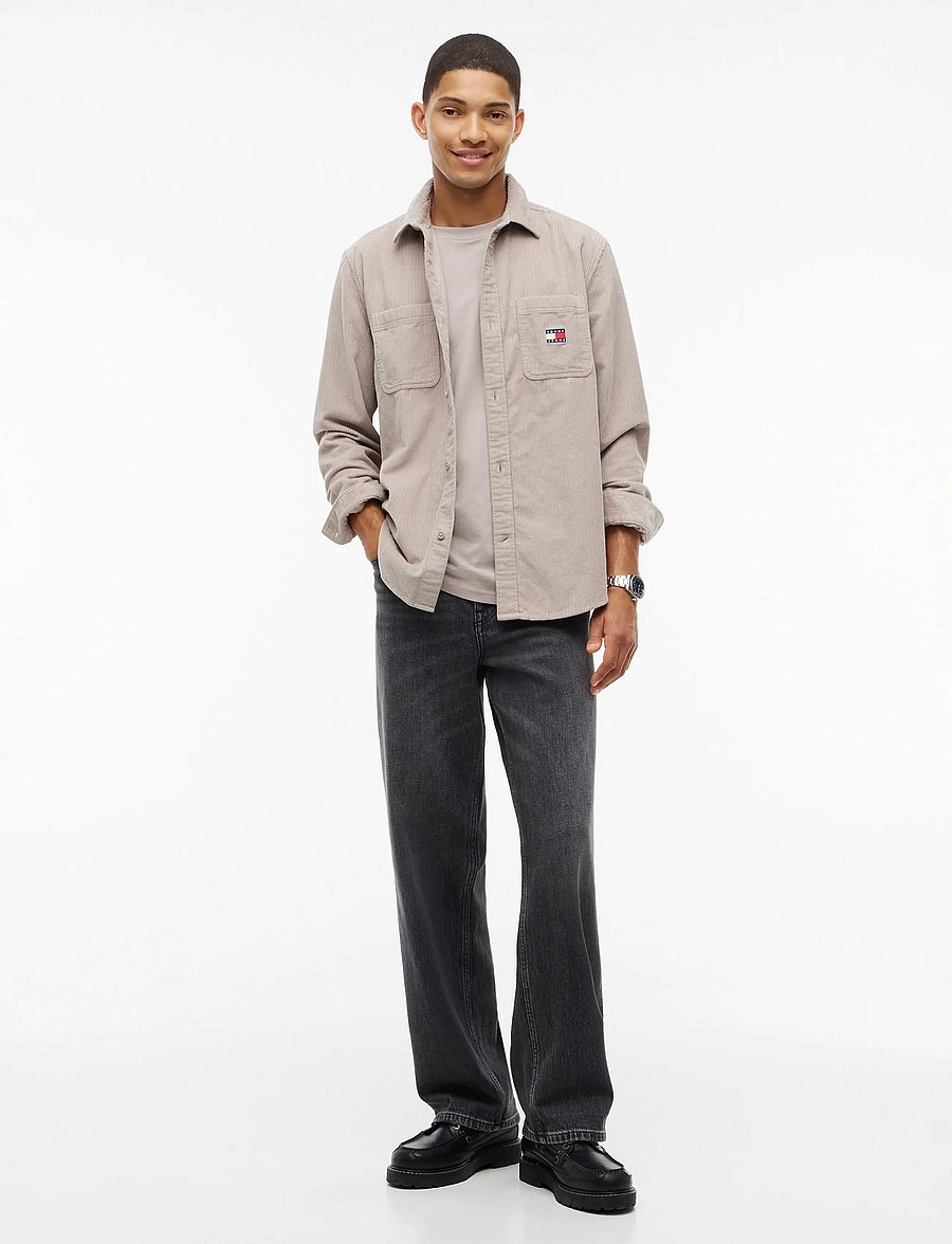Tommy Jeans - TJM RLX CORDUROY SHIRT EXT - cordhemden - limestone dust - 4