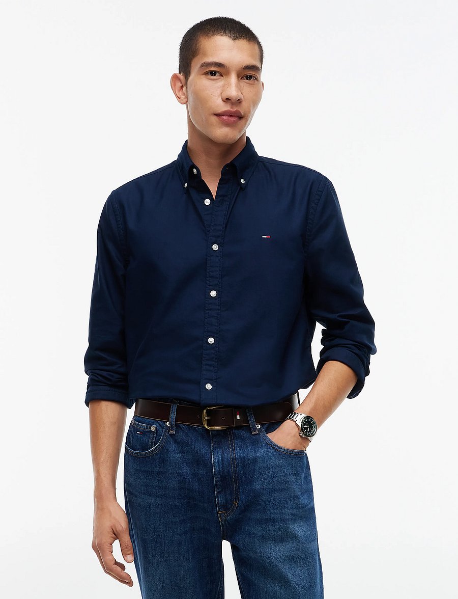 Tommy Jeans - TJM REG OXFORD SHIRT EXT - oxford-hemden - dark blue - 0