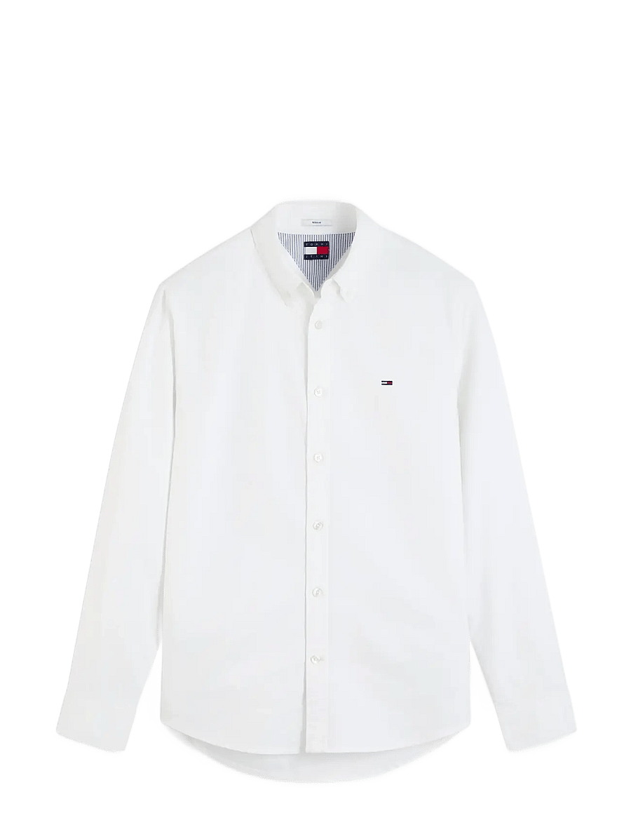 Tommy Jeans - TJM REG OXFORD SHIRT EXT - oxford skjorter - ecru - 1