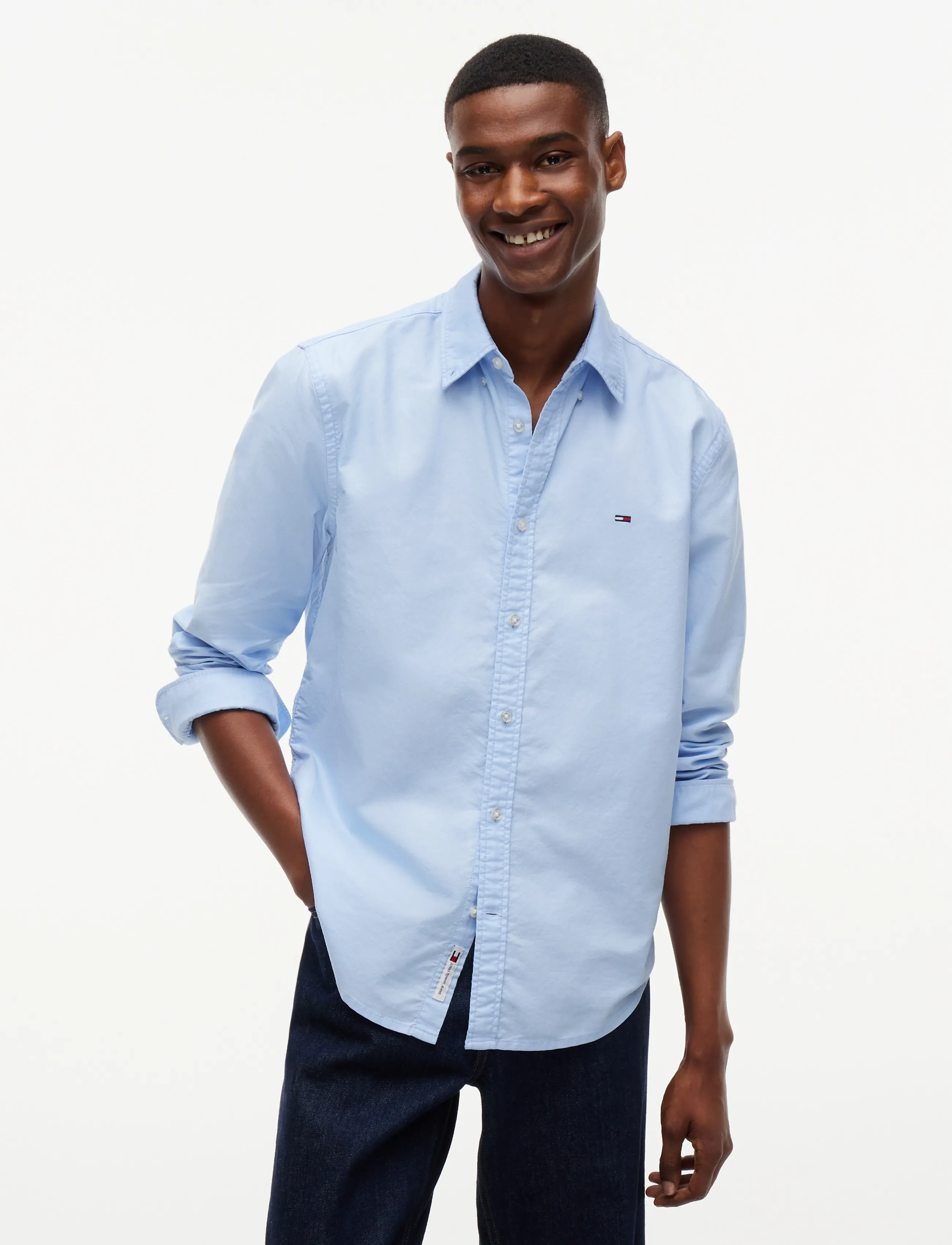 Tommy Jeans TJM REG OXFORD SHIRT EXT - Tommy Jeans - SWEET BLUE / blue