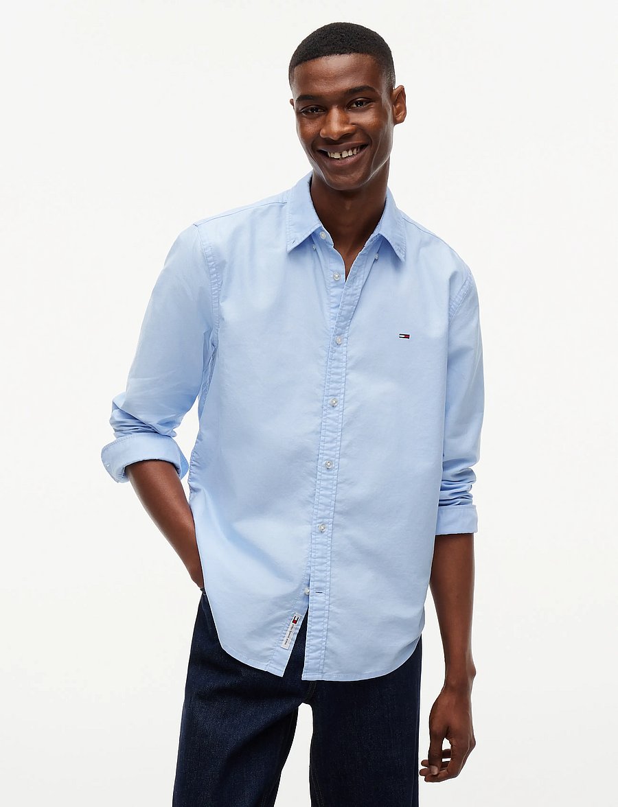 Tommy Jeans - TJM REG OXFORD SHIRT EXT - oxford-hemden - sweet blue - 0