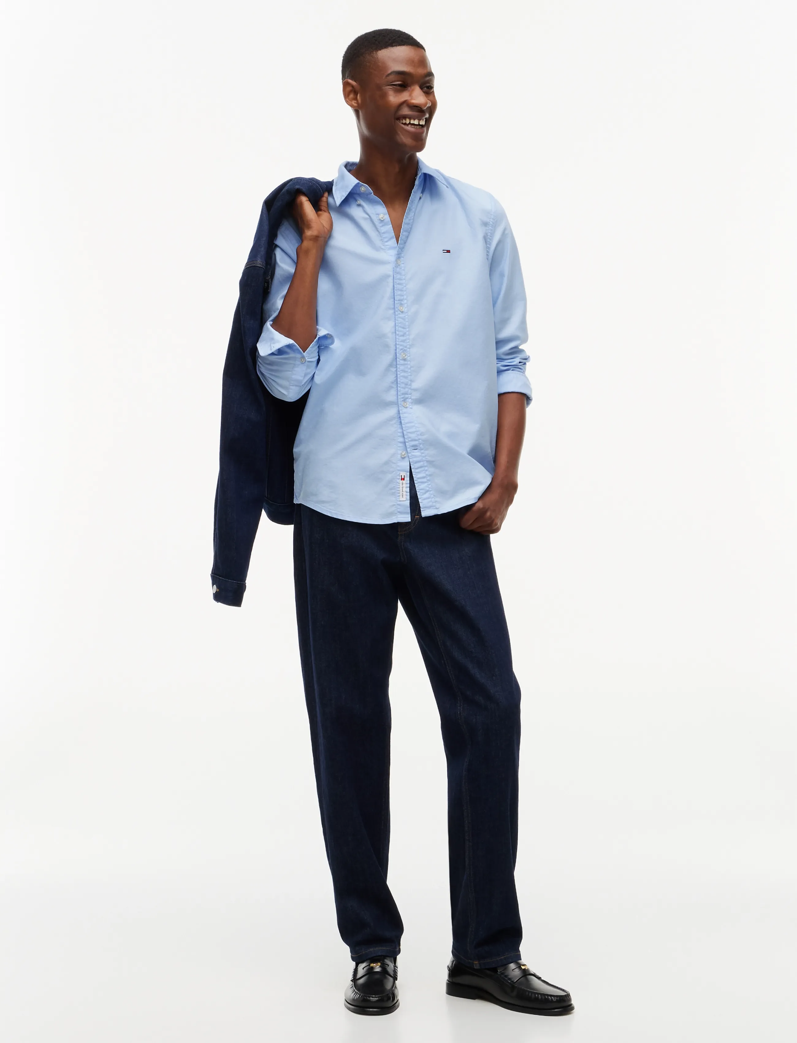 Tommy Jeans - TJM REG OXFORD SHIRT EXT - sweet blue - 4