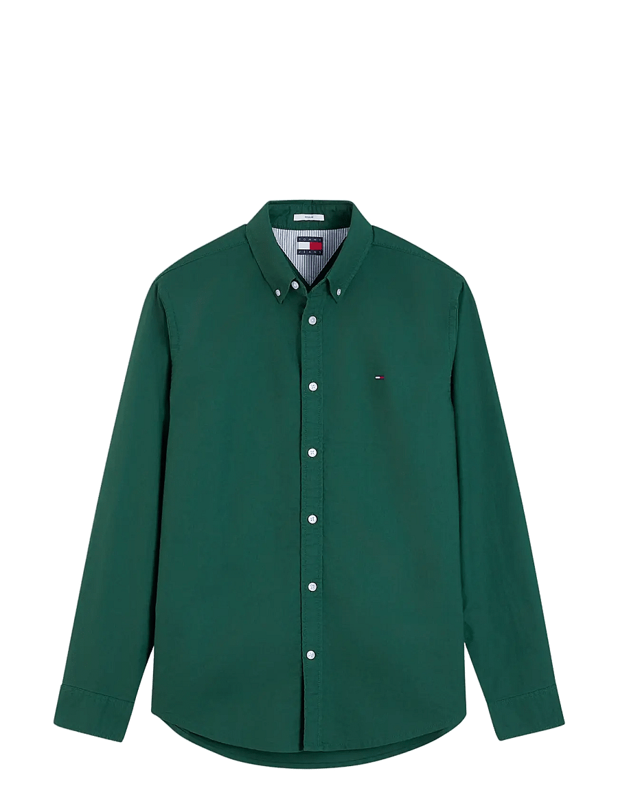 Tommy Jeans - TJM REG OXFORD SHIRT EXT - oxfordi särgid - velvet green - 1