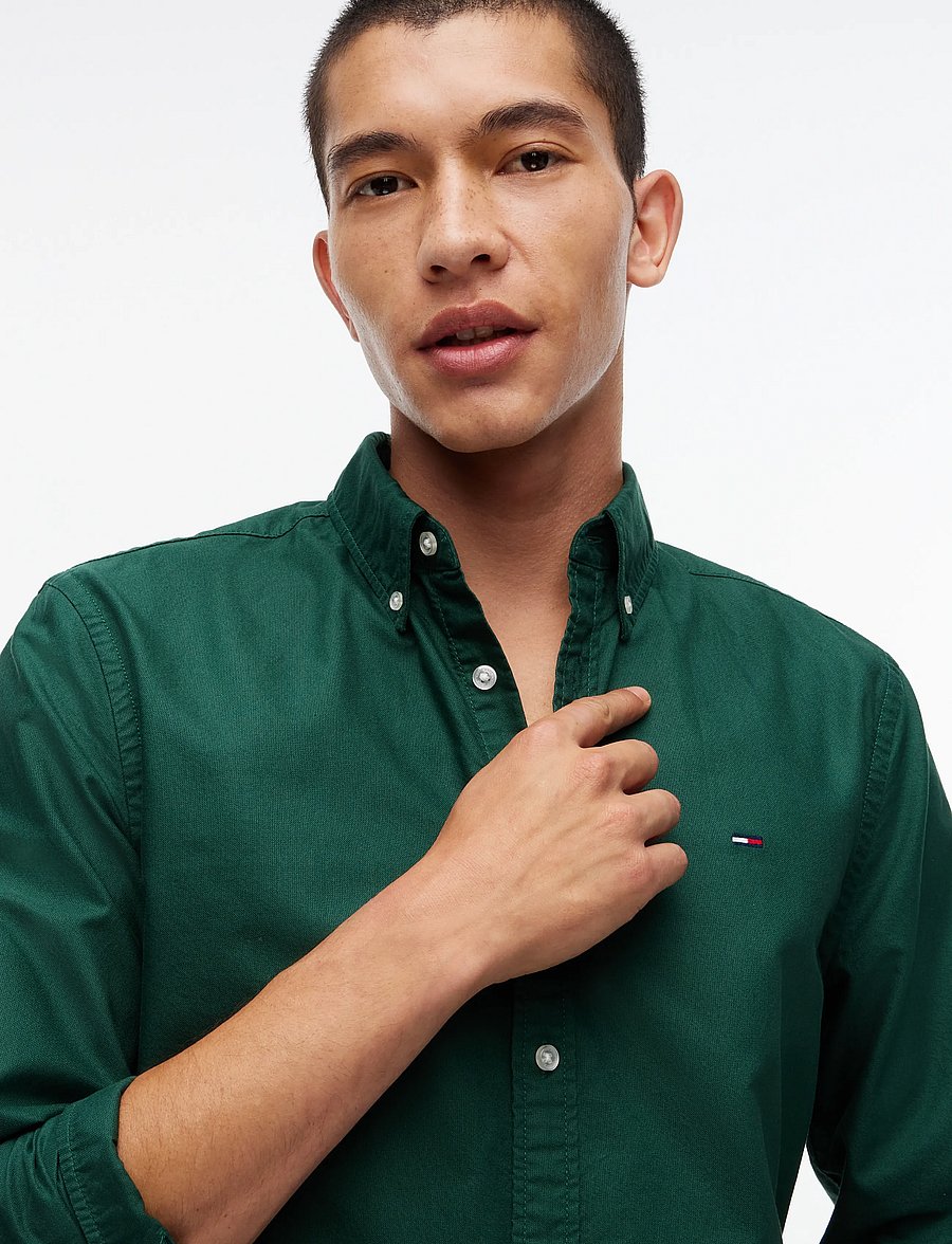 Tommy Jeans - TJM REG OXFORD SHIRT EXT - oxfordi särgid - velvet green - 3