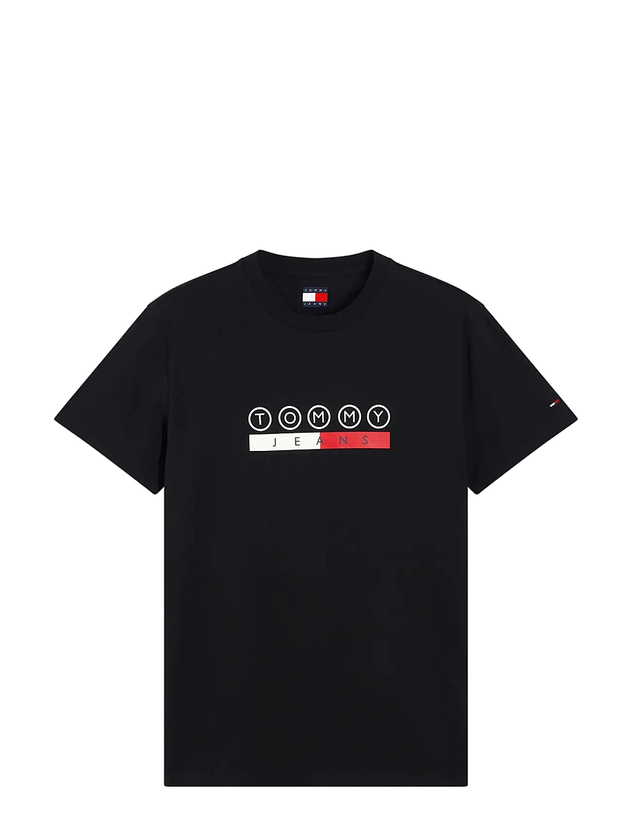 Tommy Jeans - TJM SLIM DNA PLAY TEE EXT - kortærmede t-shirts - black - 1