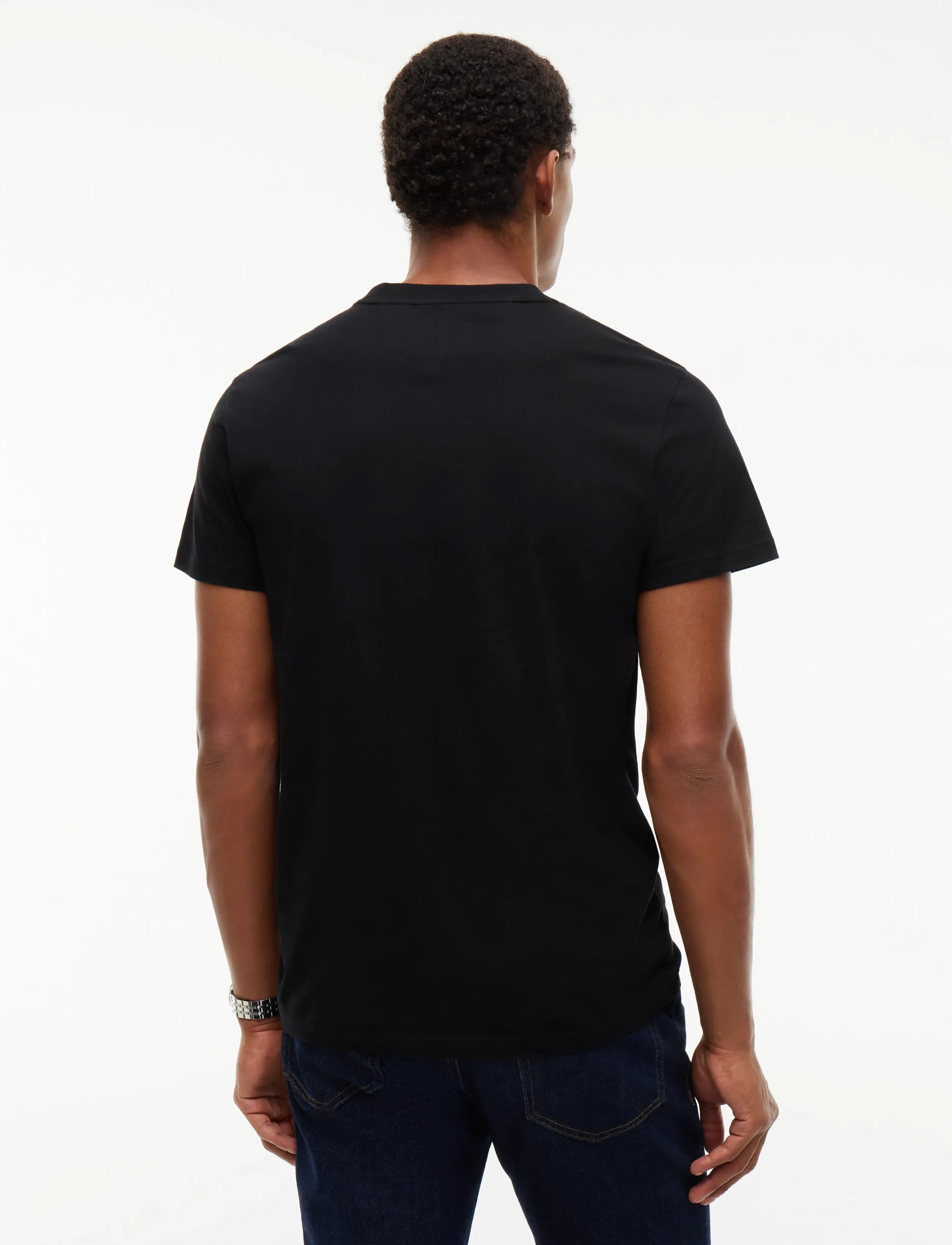 Tommy Jeans - TJM SLIM DNA PLAY TEE EXT - kortærmede t-shirts - black - 2